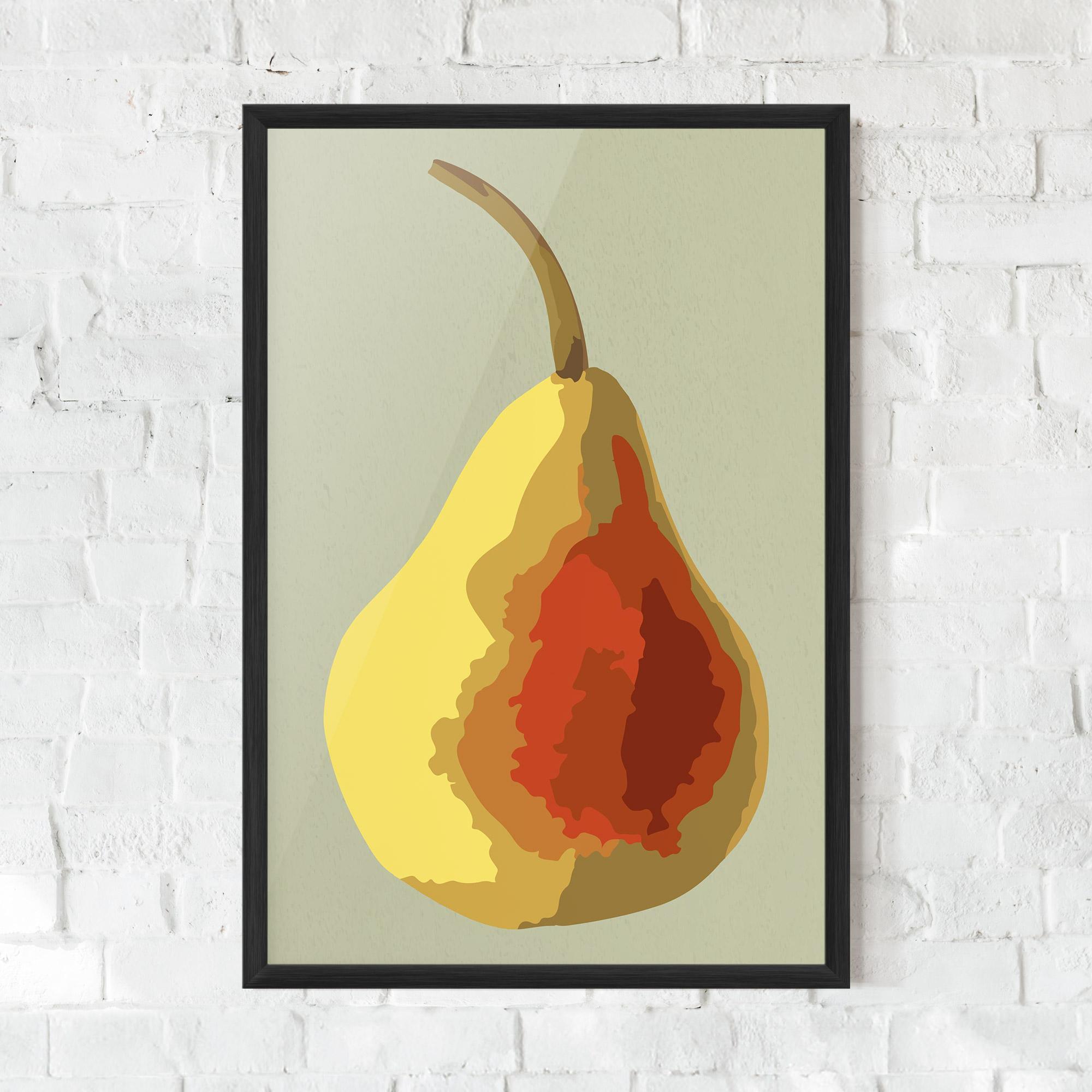 Gerahmte Poster Pear Art mockup 0