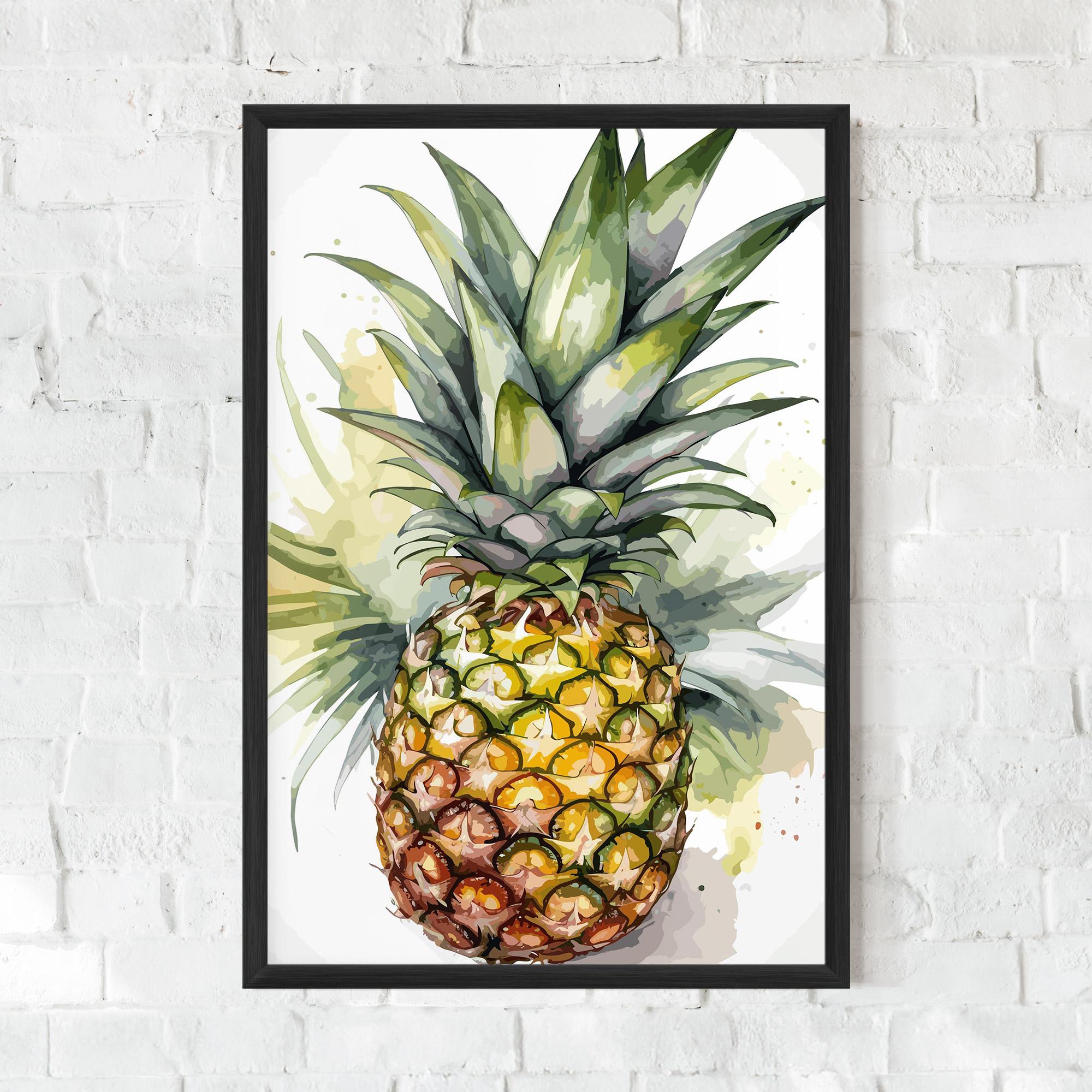 Gerahmte Poster Pineapple mockup 0