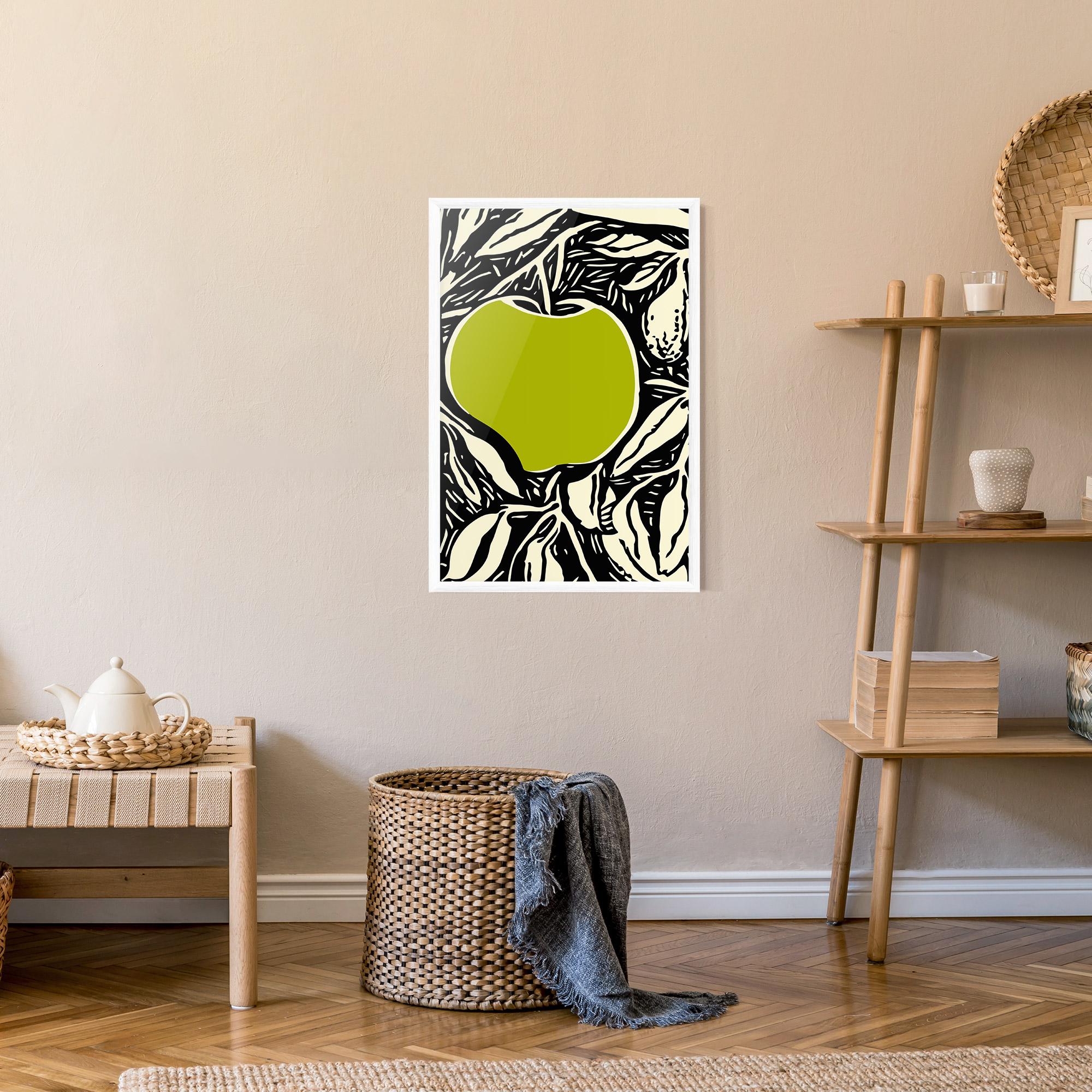 Gerahmte Poster Green Apple mockup 9