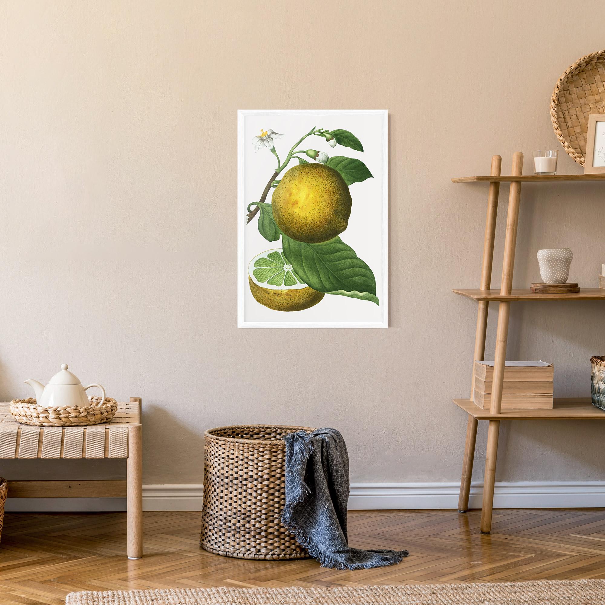 Gerahmte Poster Lime Flower mockup 9
