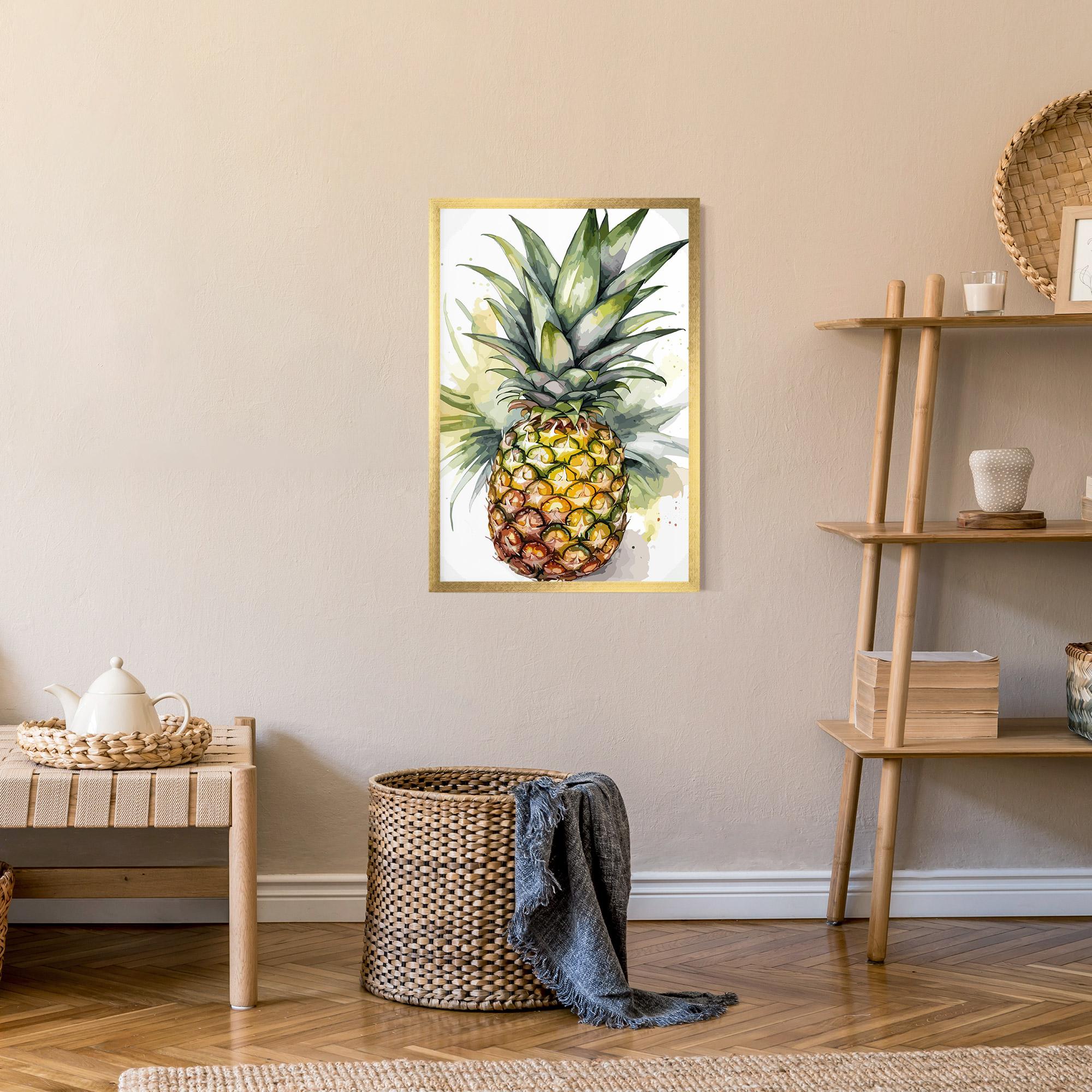 Gerahmte Poster Pineapple mockup 9