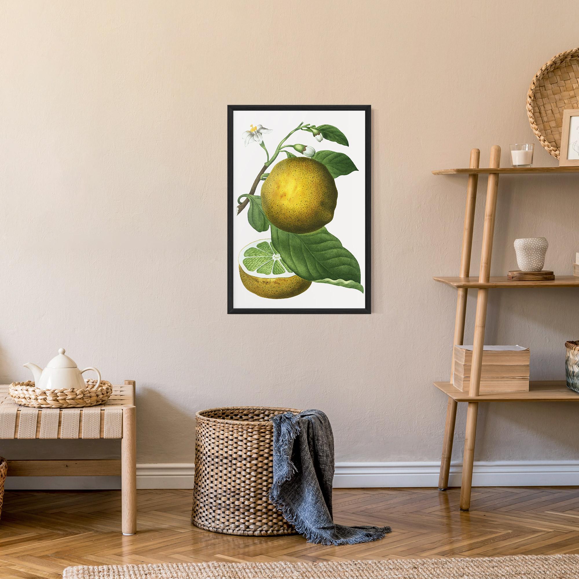 Gerahmte Poster Lime Flower mockup 9