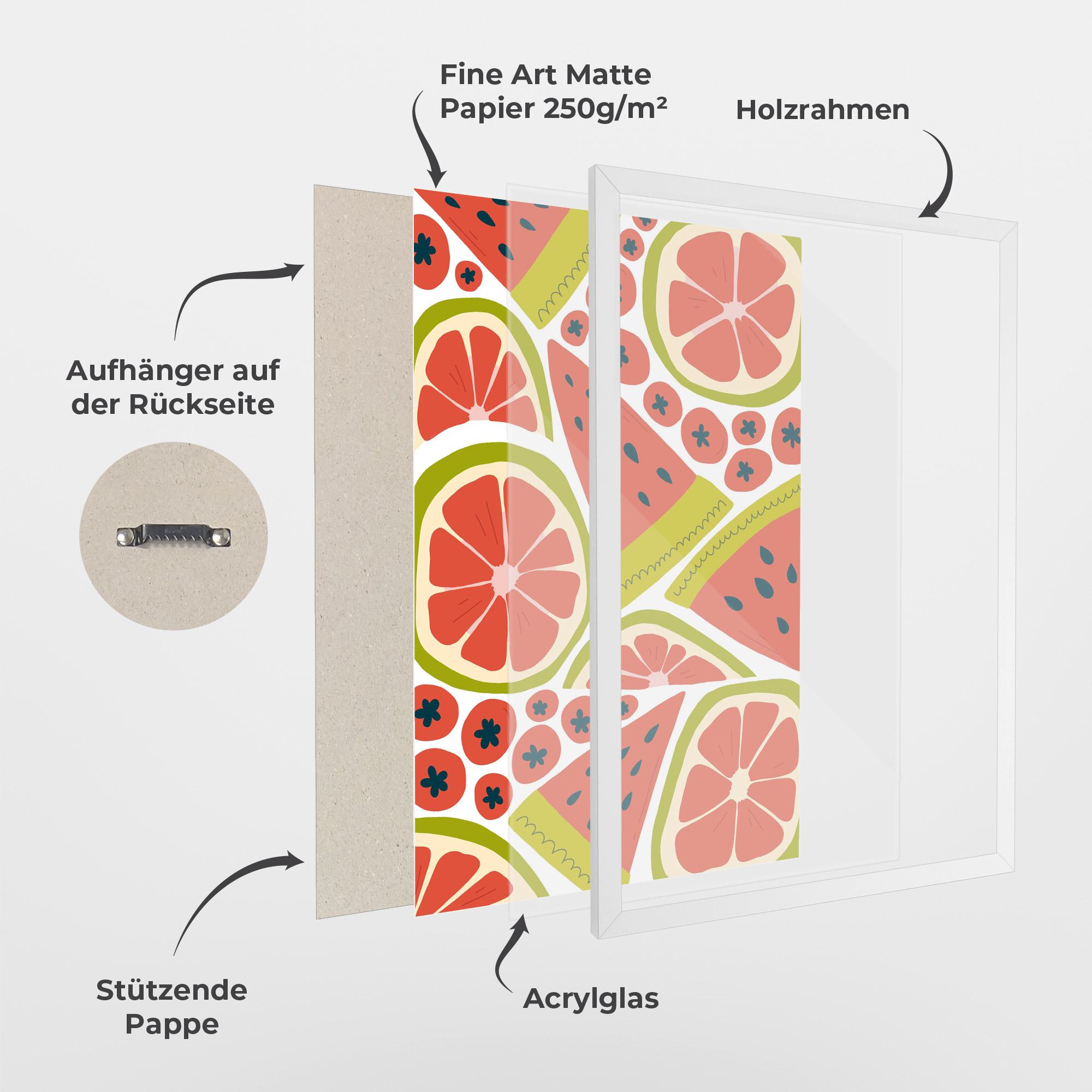 Gerahmte Poster Watermelon mockup 1