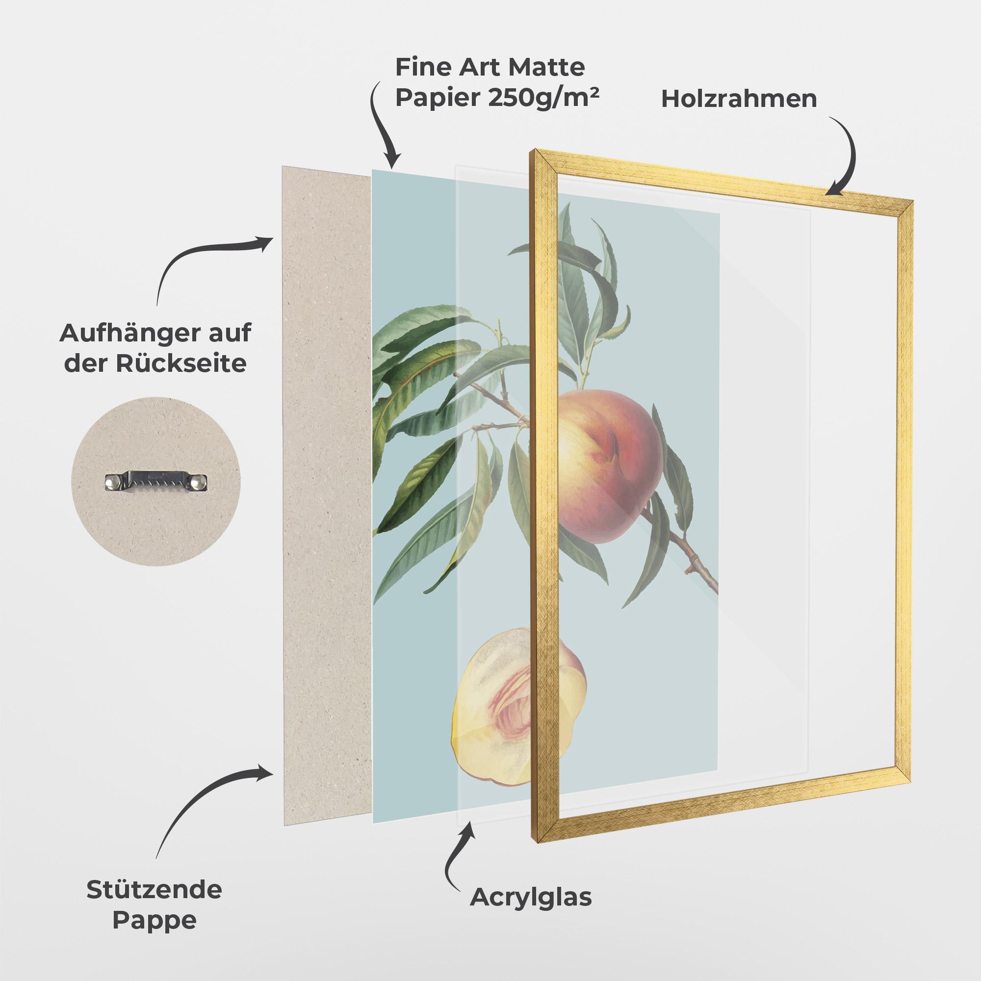 Gerahmte Poster Fruit Art mockup 1