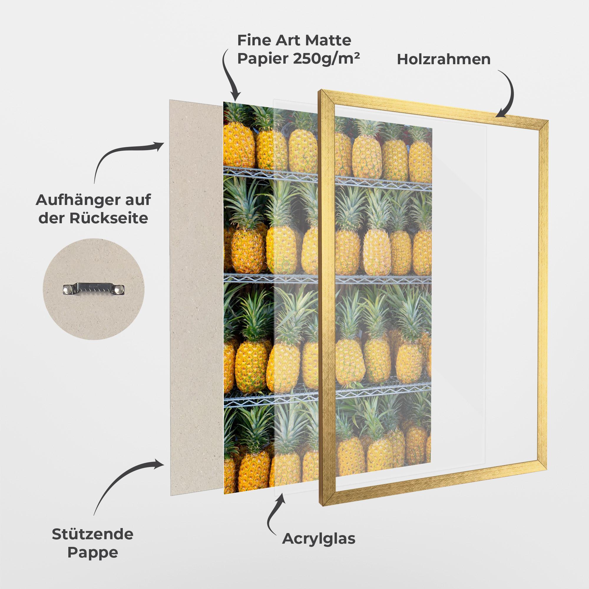 Gerahmte Poster Pineapple Express mockup 1