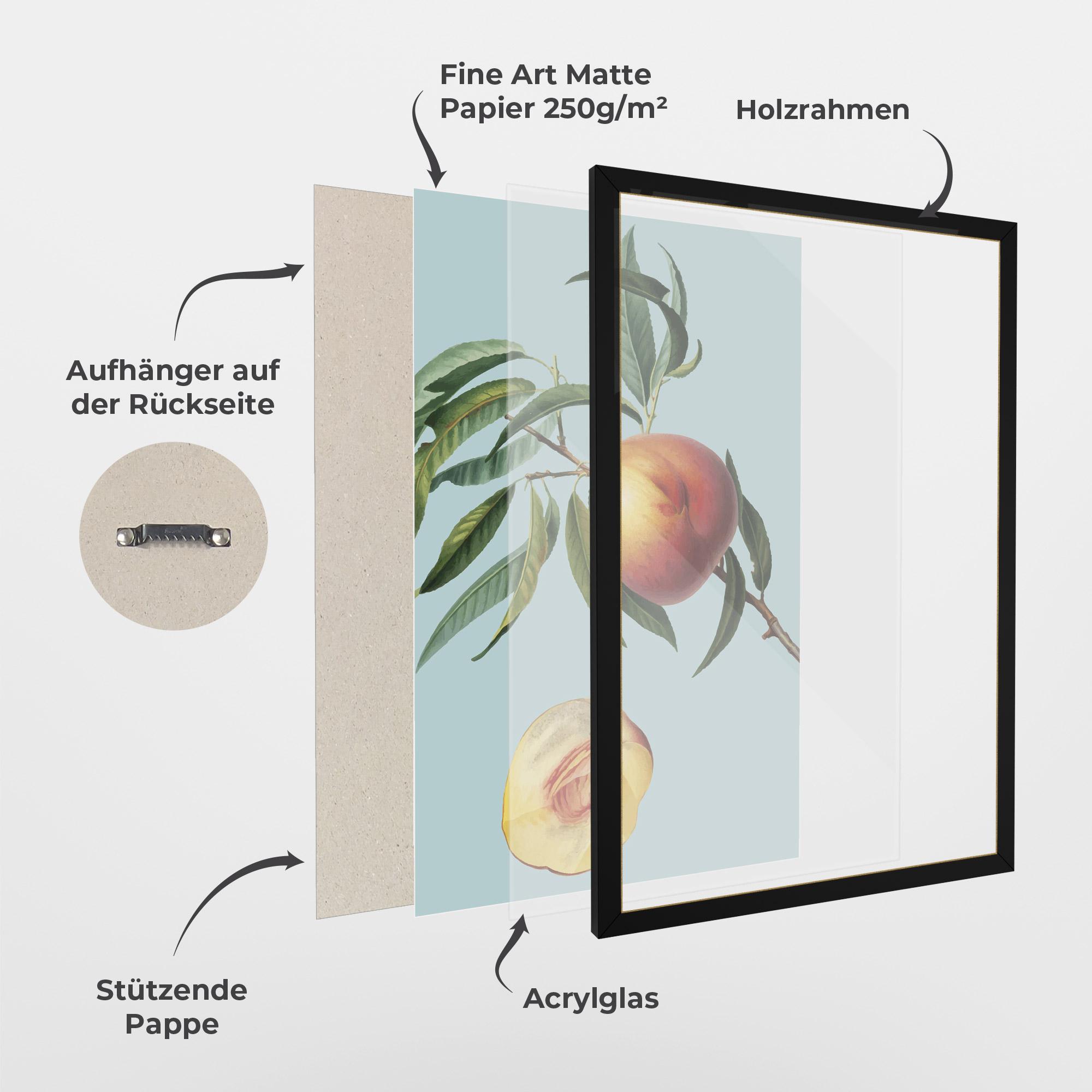 Gerahmte Poster Fruit Art mockup 1