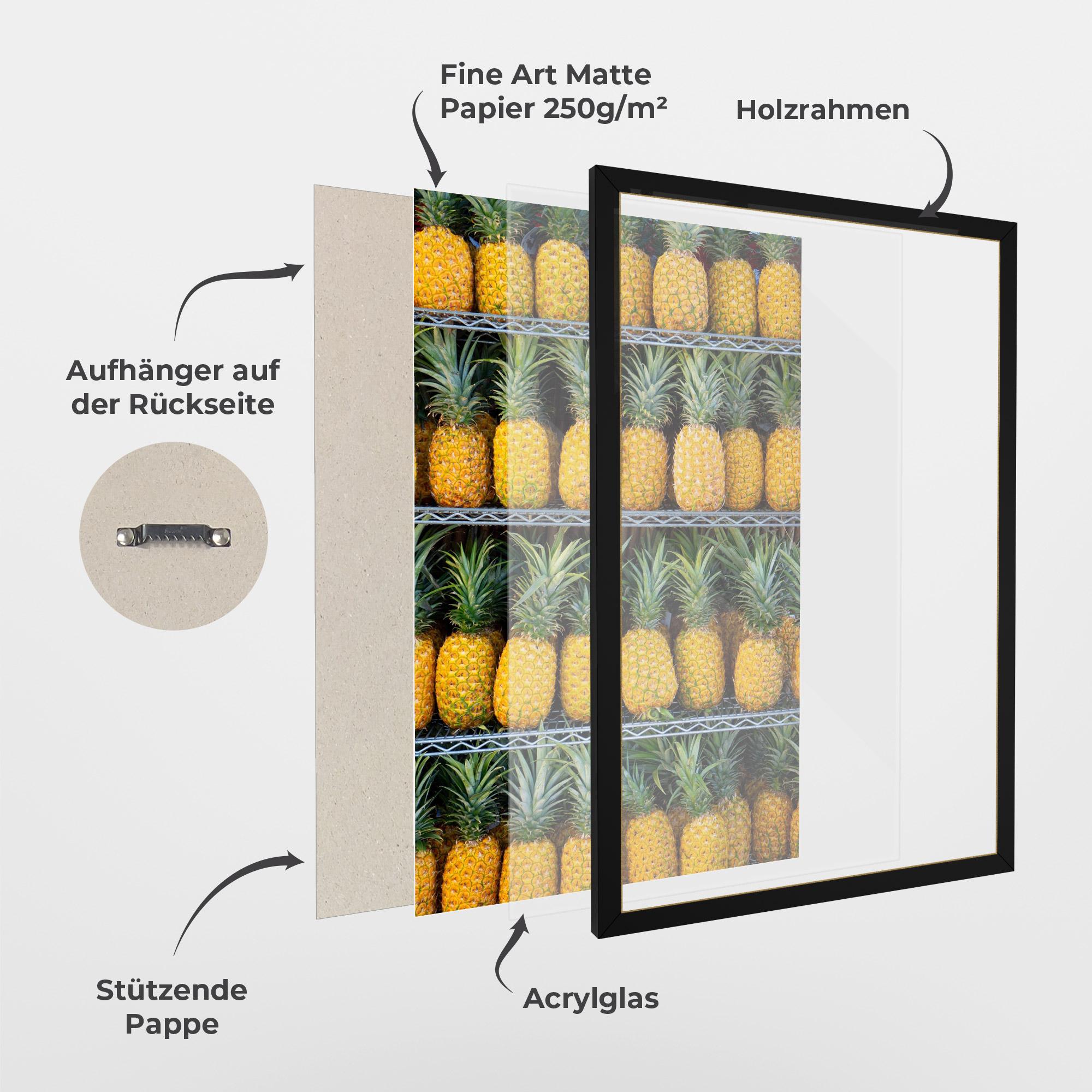 Gerahmte Poster Pineapple Express mockup 1