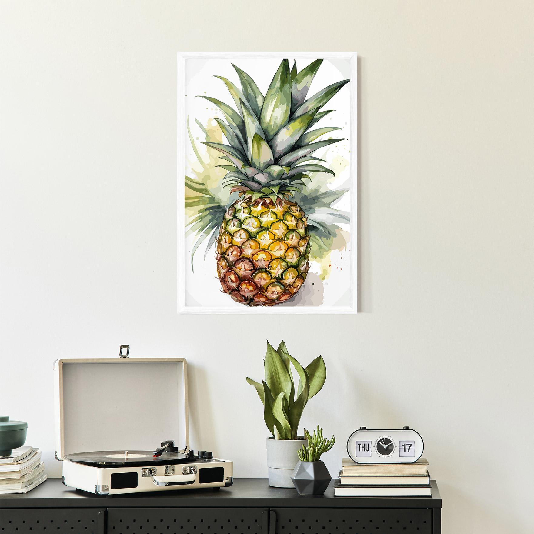 Gerahmte Poster Pineapple mockup 2