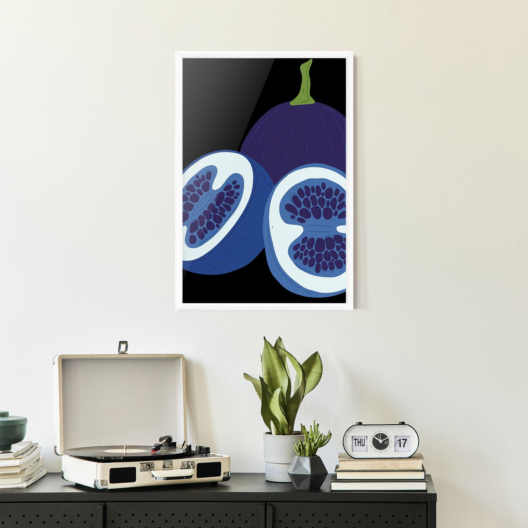 Gerahmte Poster Purple Fruit mockup 2