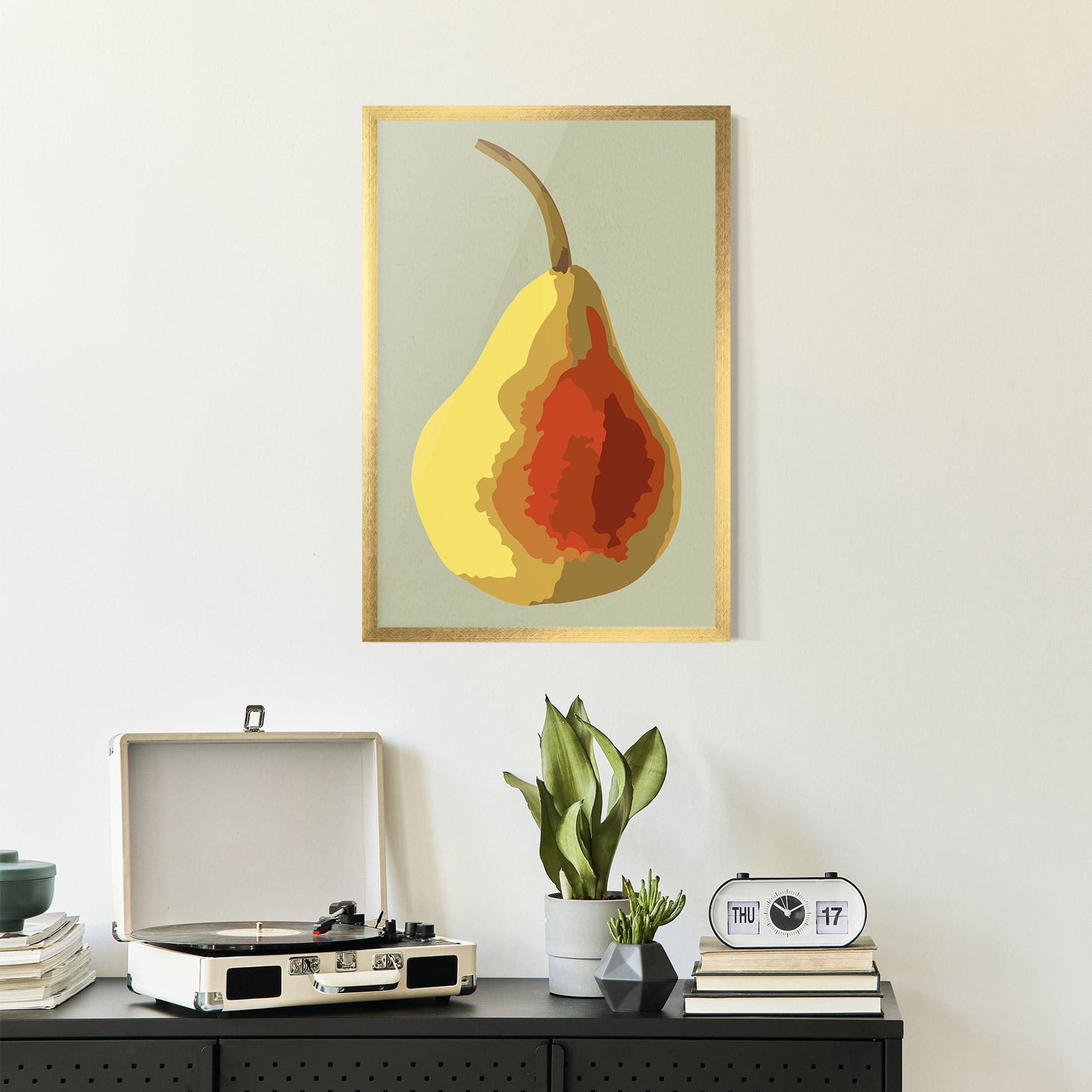 Gerahmte Poster Pear Art mockup 2