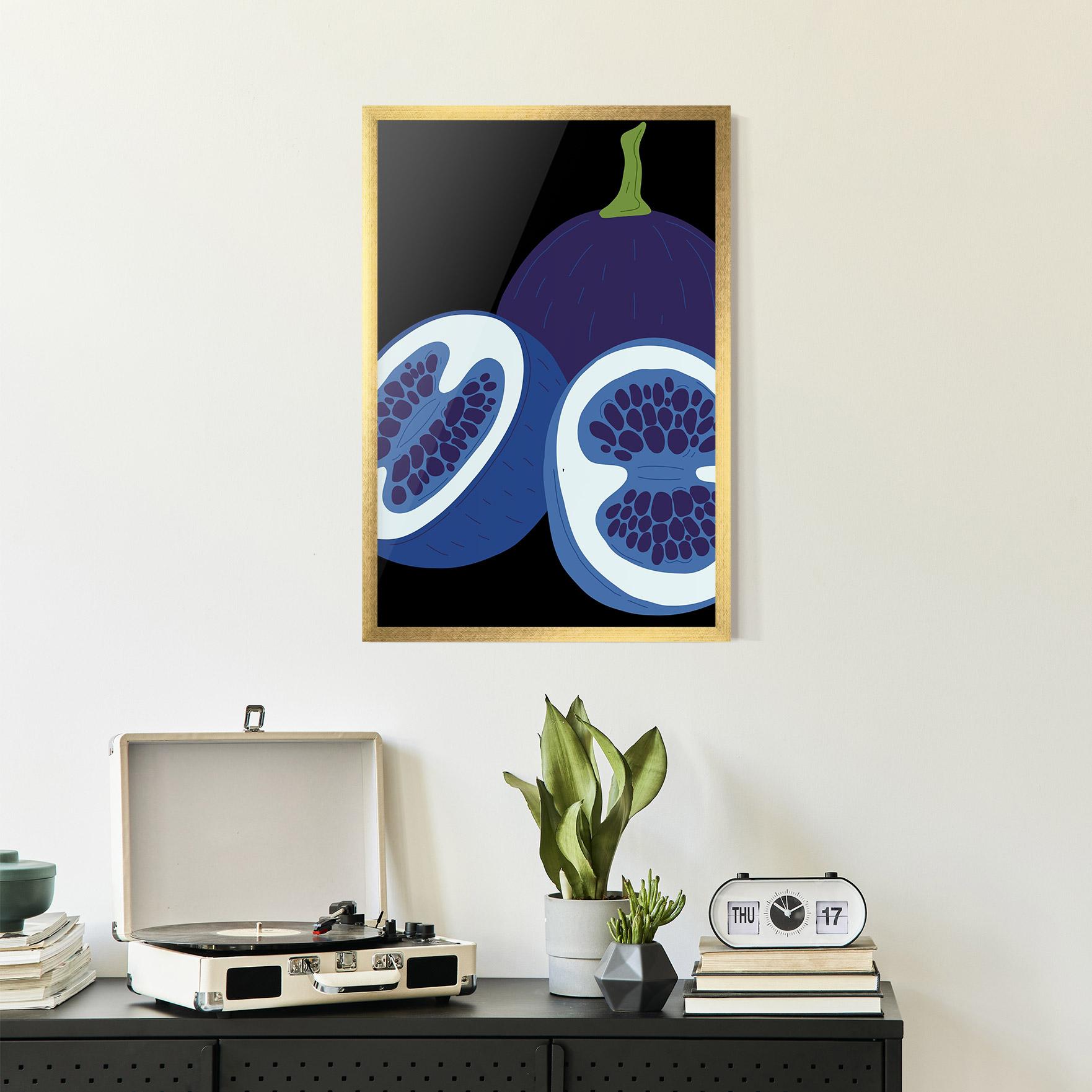 Gerahmte Poster Purple Fruit mockup 2