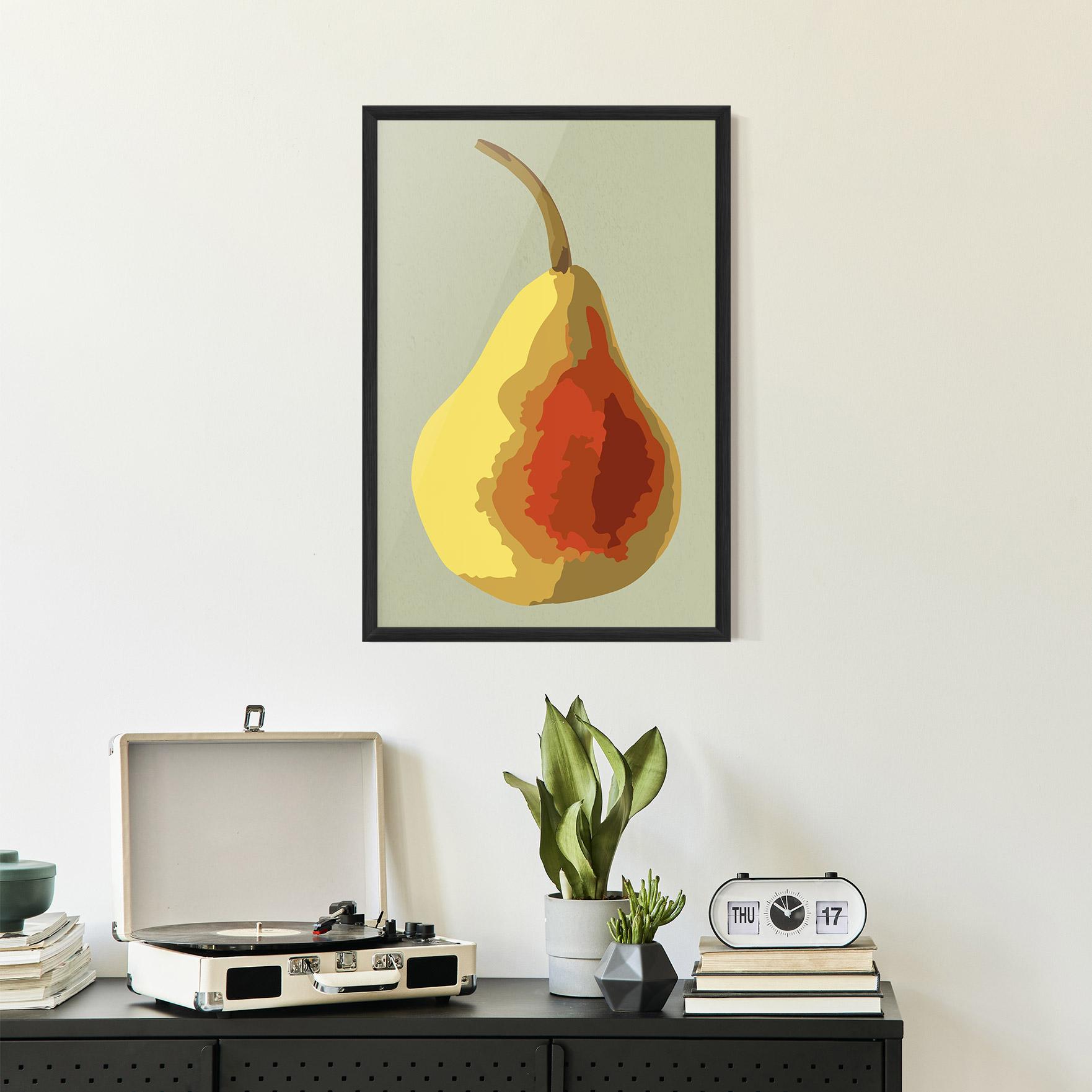 Gerahmte Poster Pear Art mockup 2