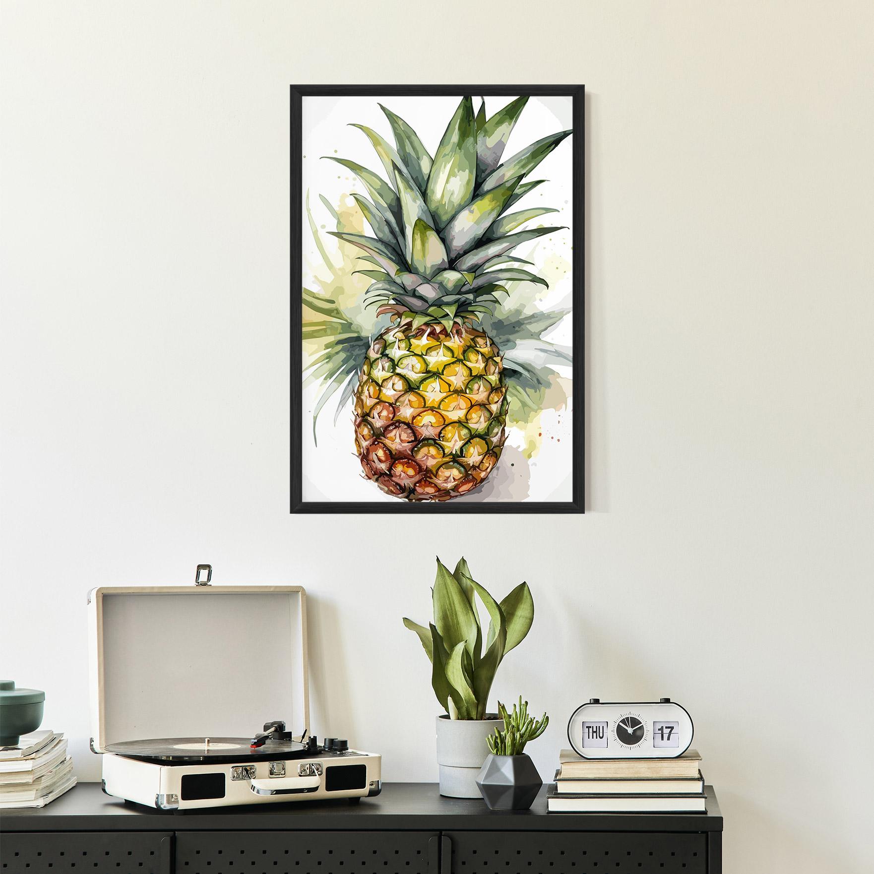 Gerahmte Poster Pineapple mockup 2