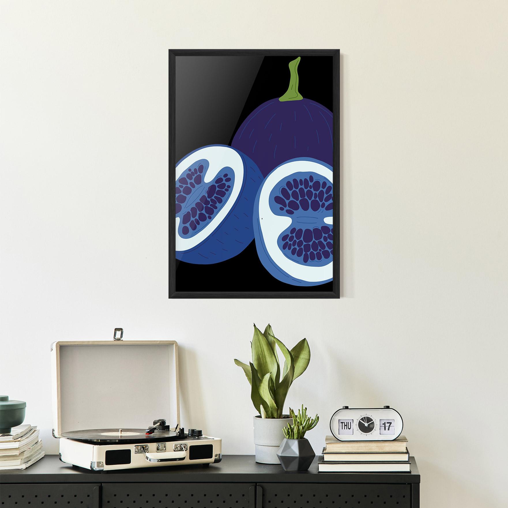 Gerahmte Poster Purple Fruit mockup 2