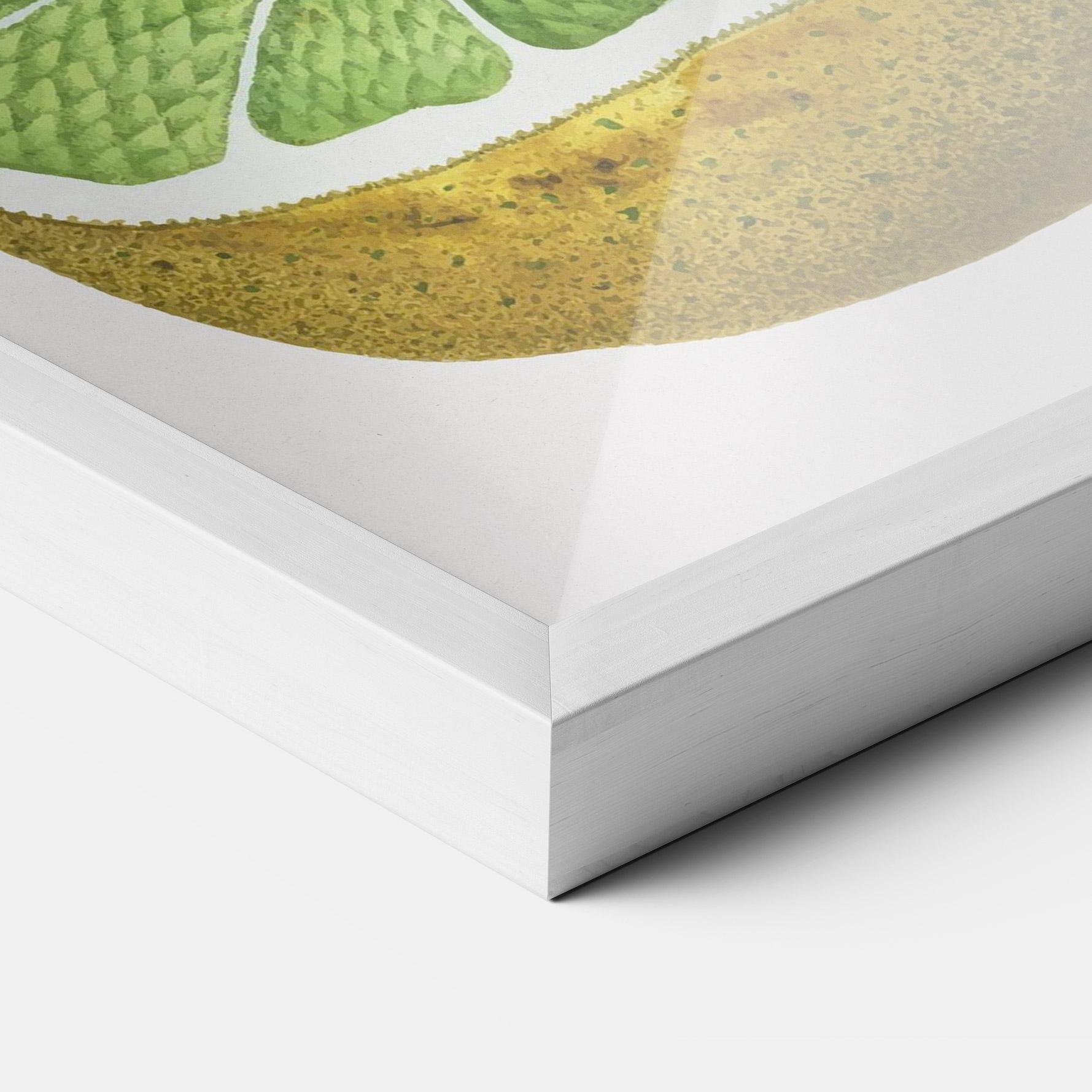 Gerahmte Poster Lime Flower mockup 3