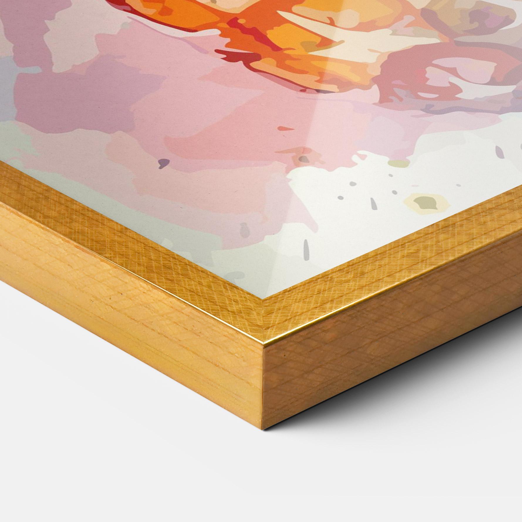 Gerahmte Poster Colorful Pineapple mockup 3