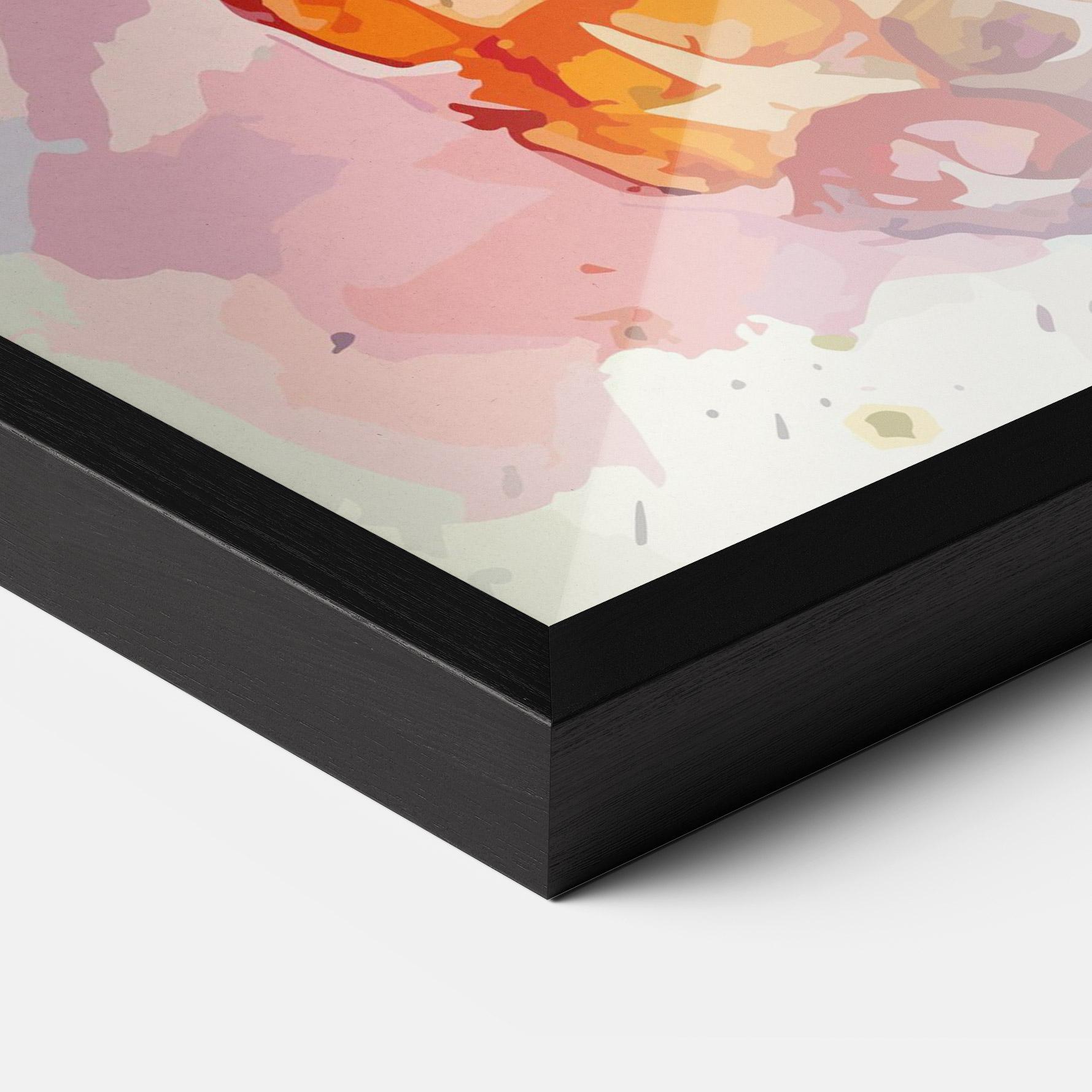 Gerahmte Poster Colorful Pineapple mockup 3