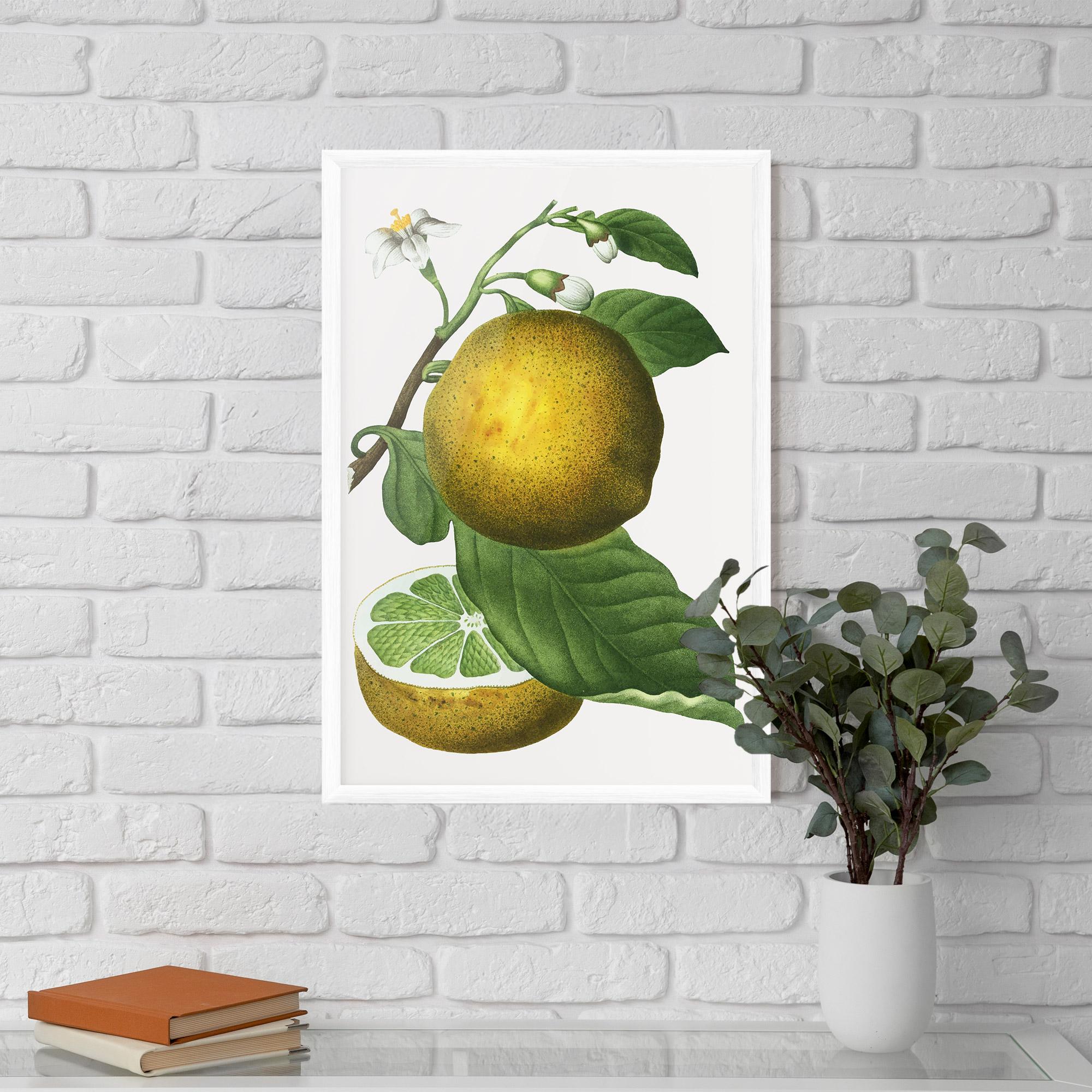Gerahmte Poster Lime Flower mockup 5
