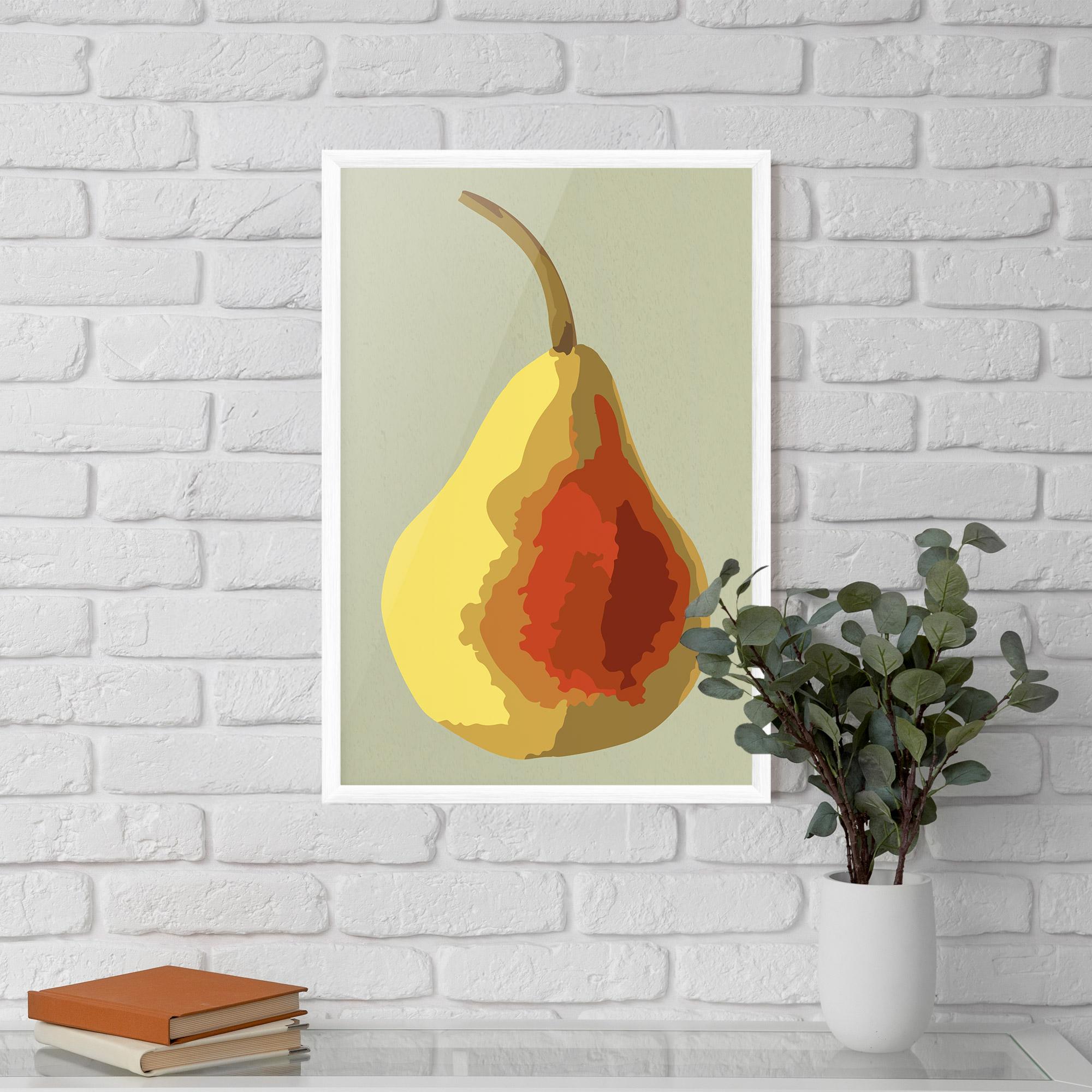 Gerahmte Poster Pear Art mockup 5