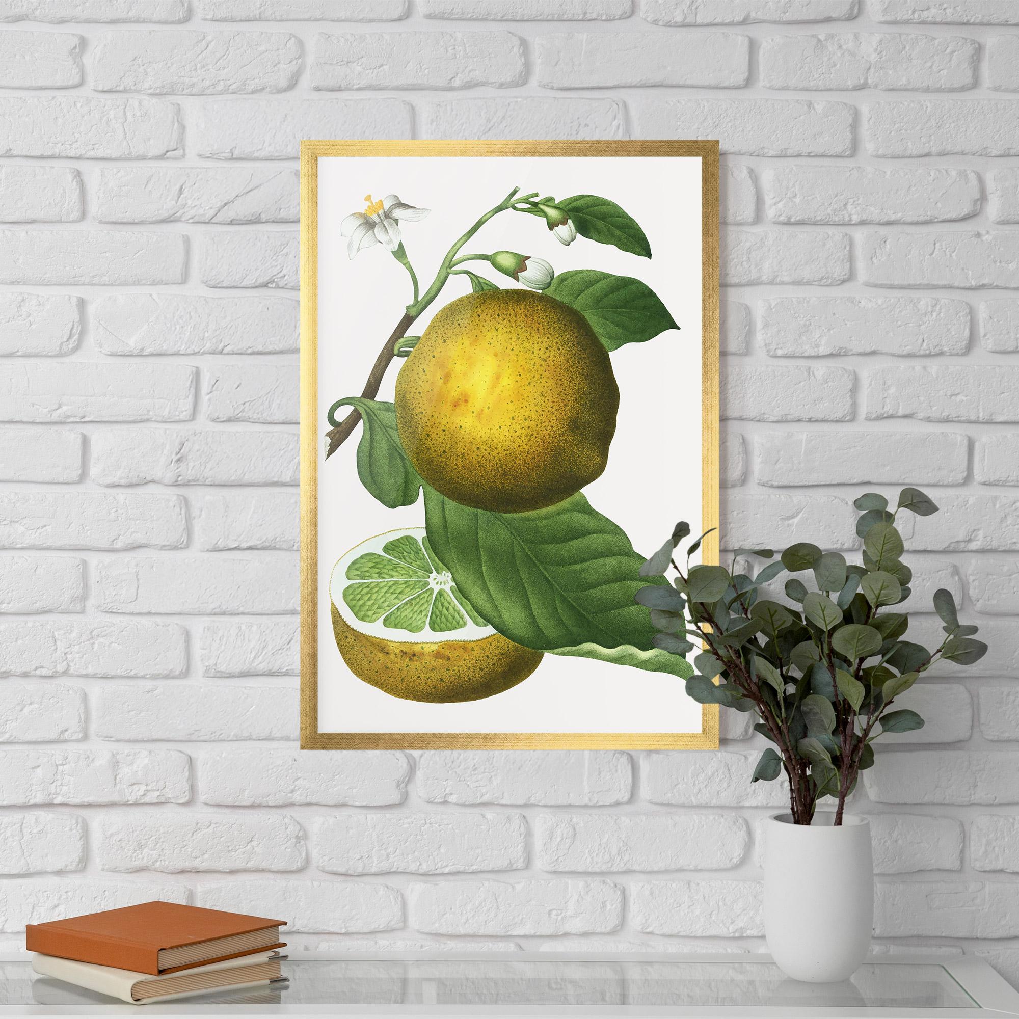 Gerahmte Poster Lime Flower mockup 5