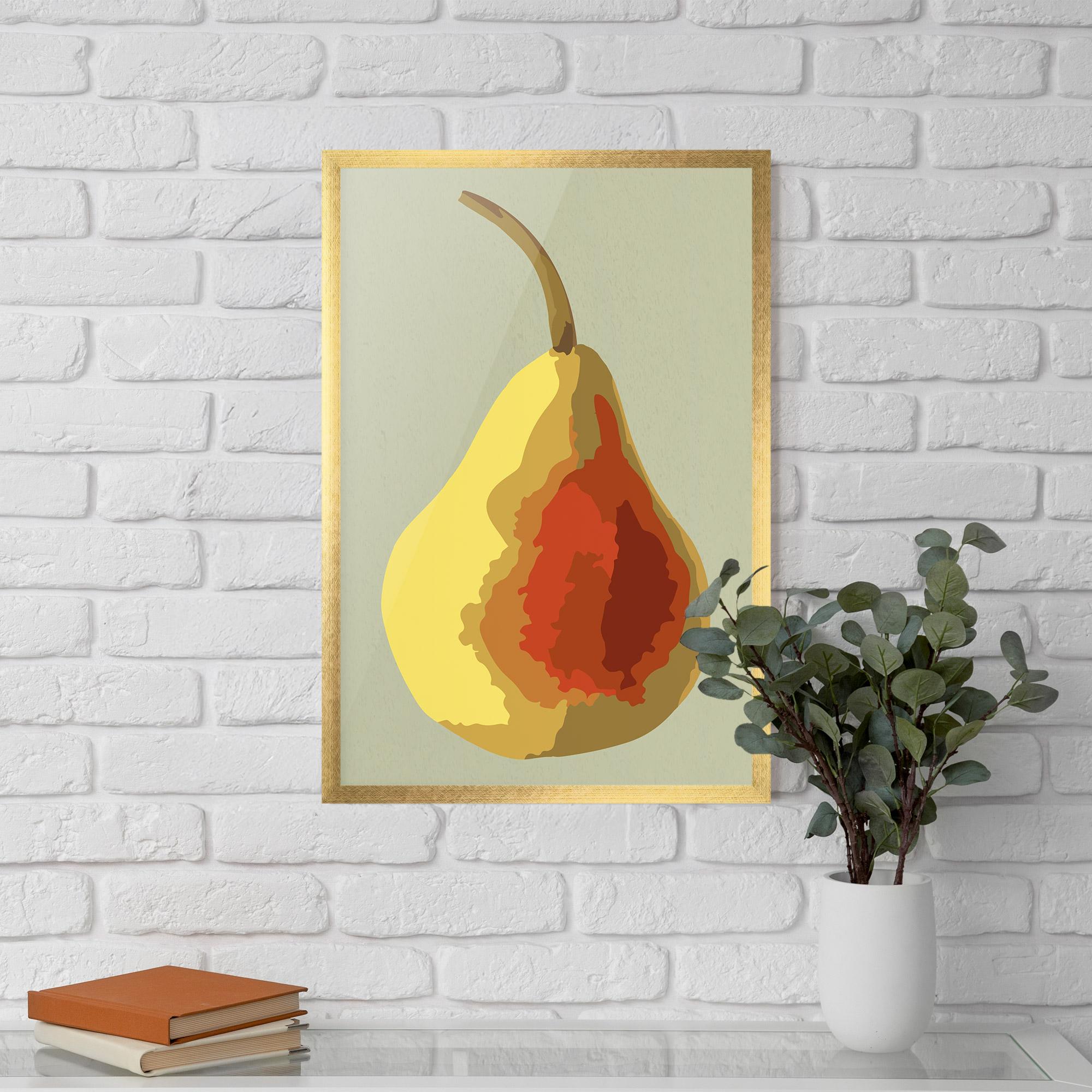 Gerahmte Poster Pear Art mockup 5