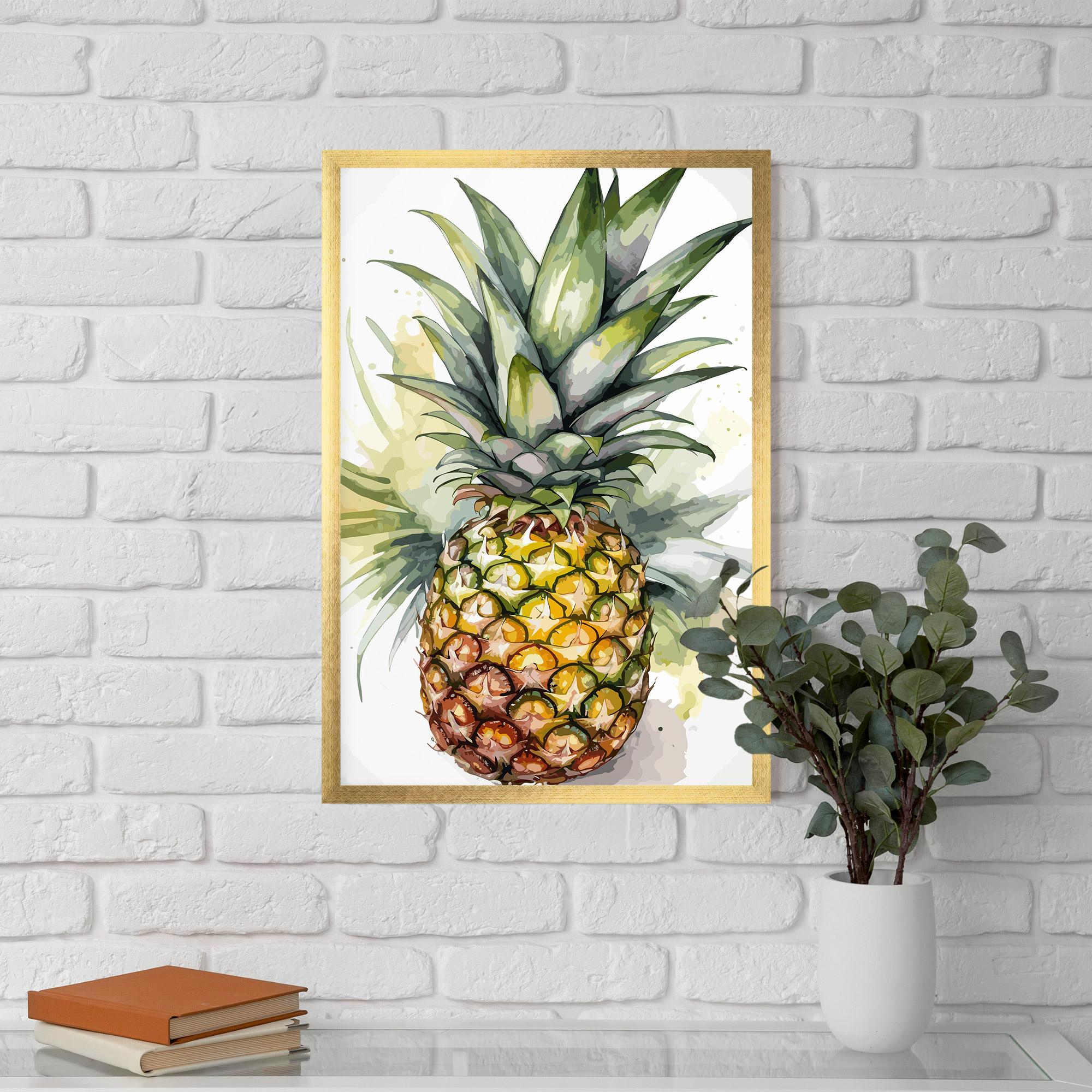 Gerahmte Poster Pineapple mockup 5