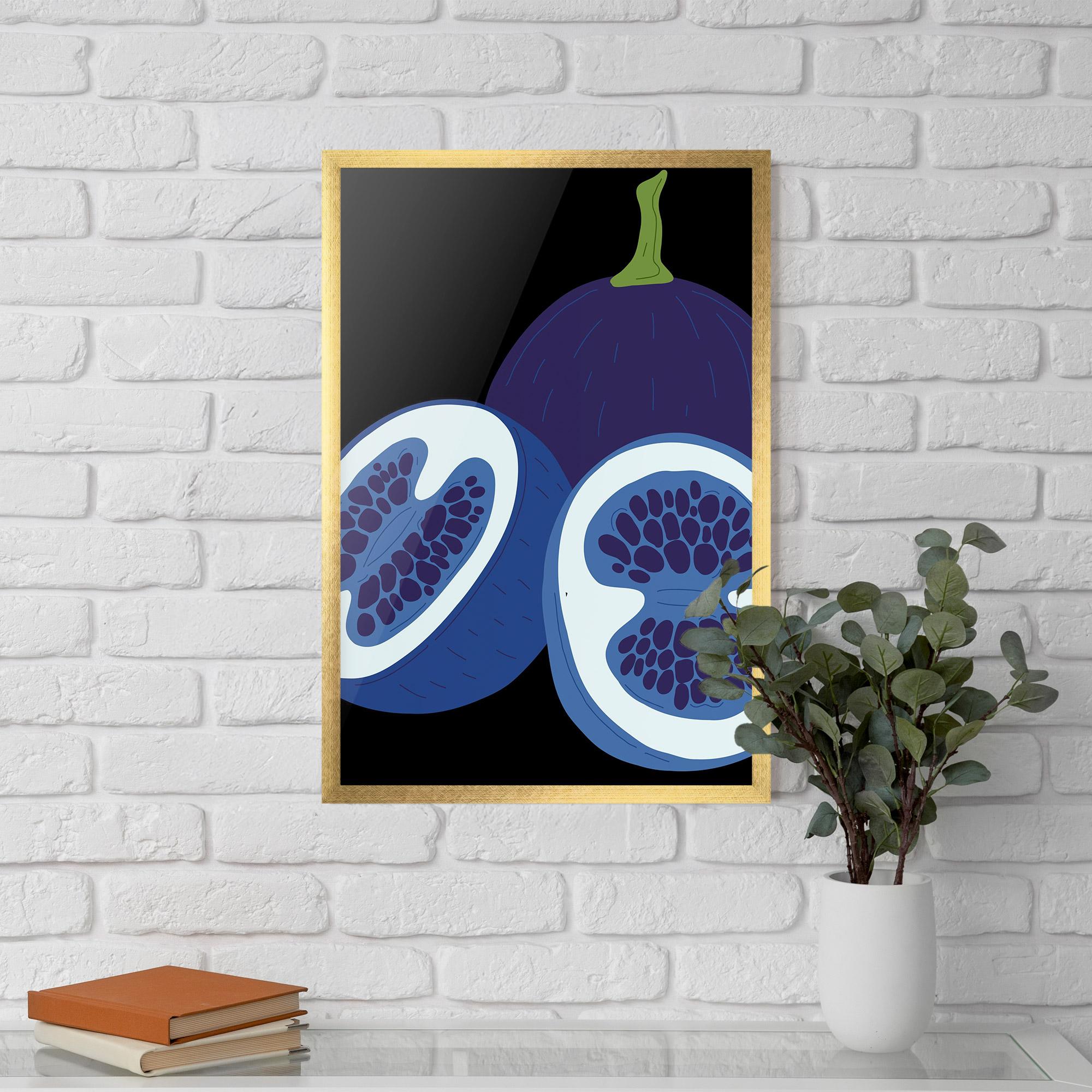 Gerahmte Poster Purple Fruit mockup 5