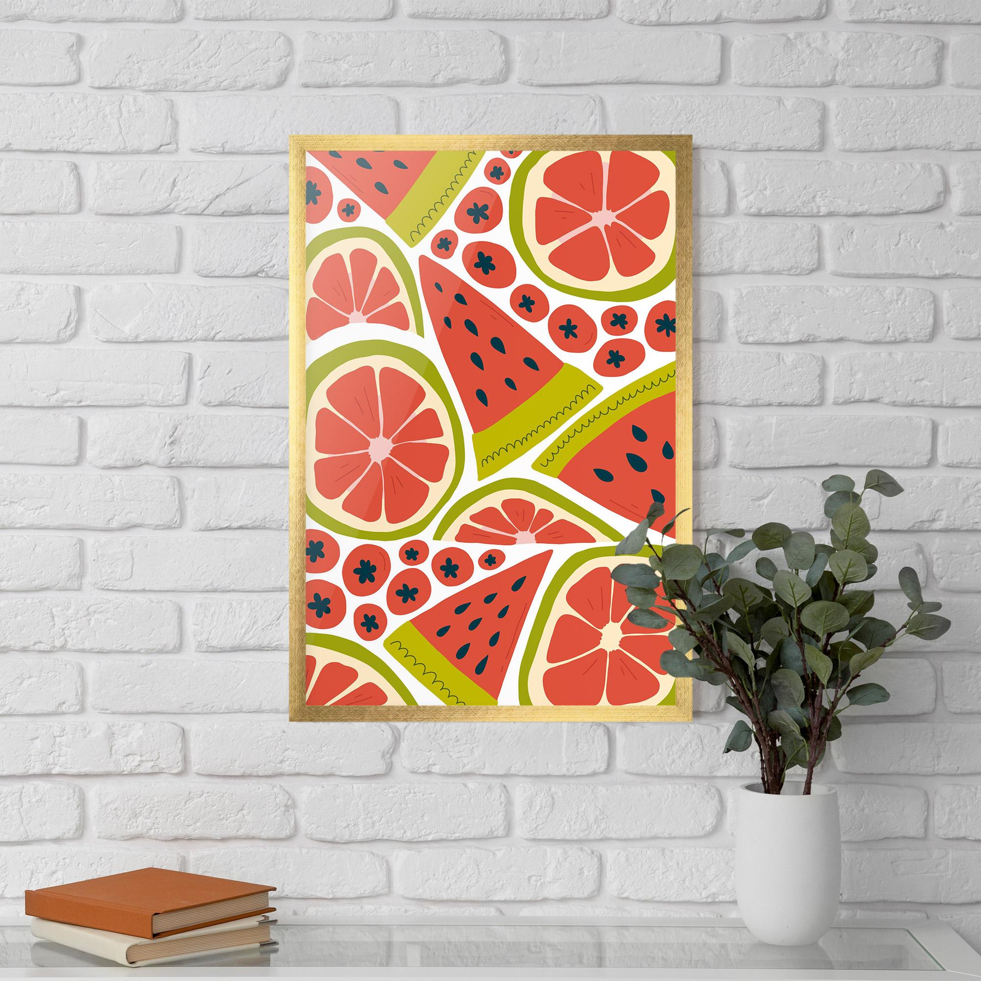 Gerahmte Poster Watermelon mockup 5
