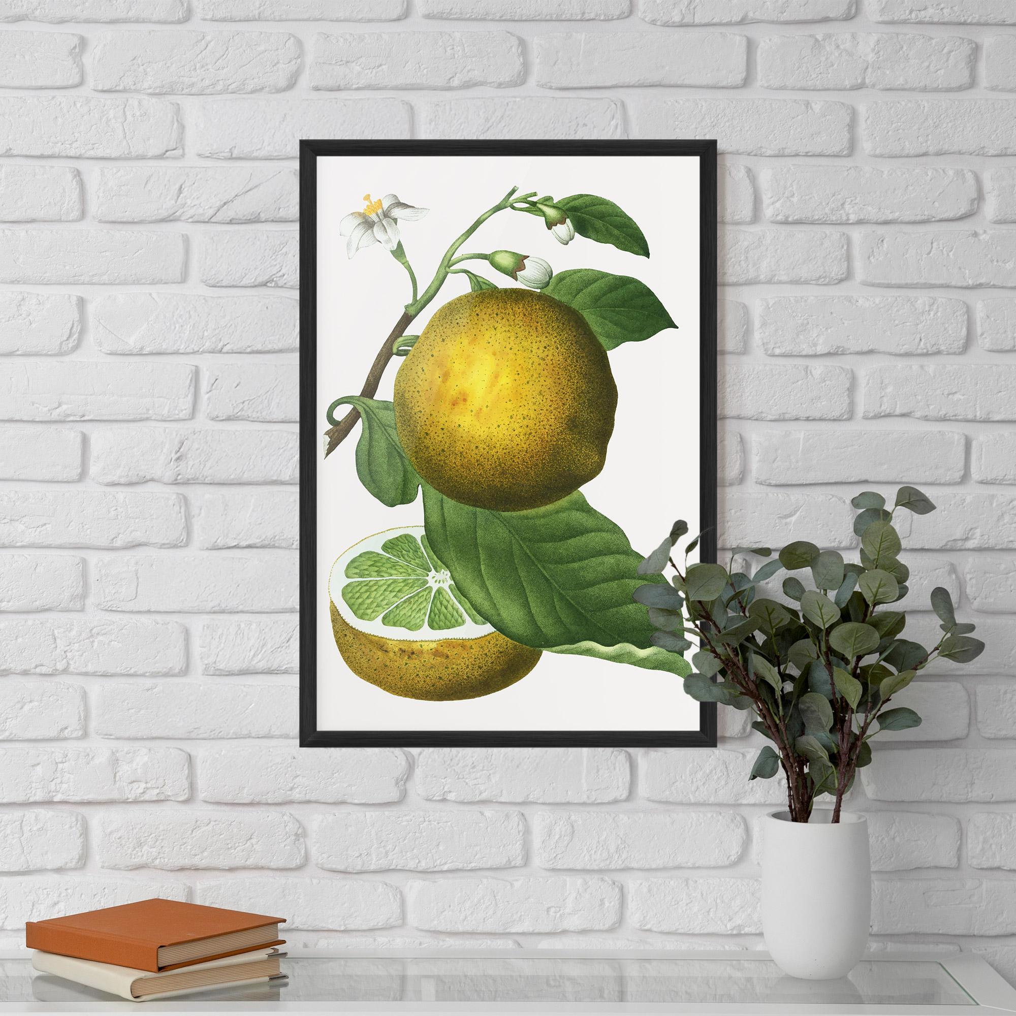 Gerahmte Poster Lime Flower mockup 5