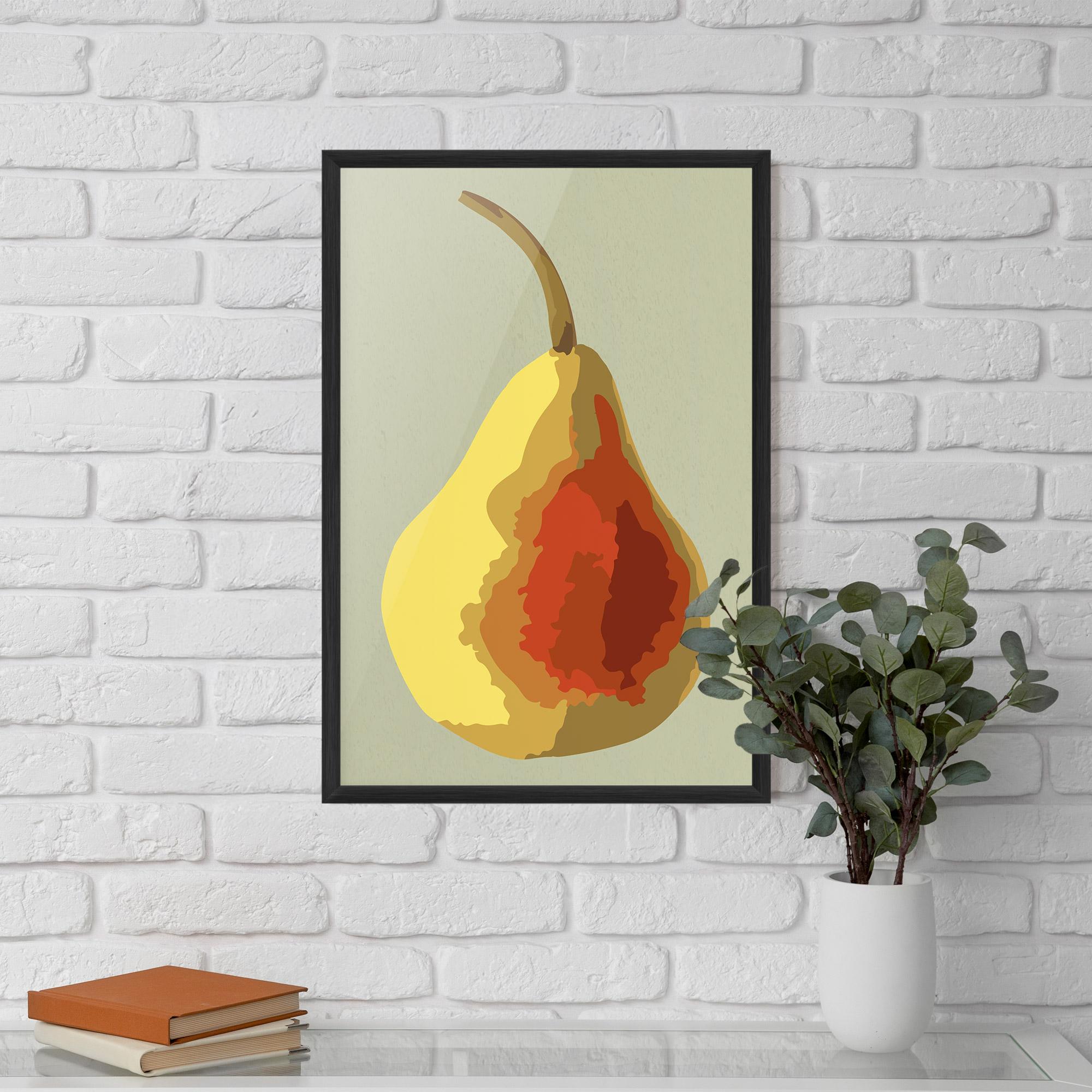 Gerahmte Poster Pear Art mockup 5