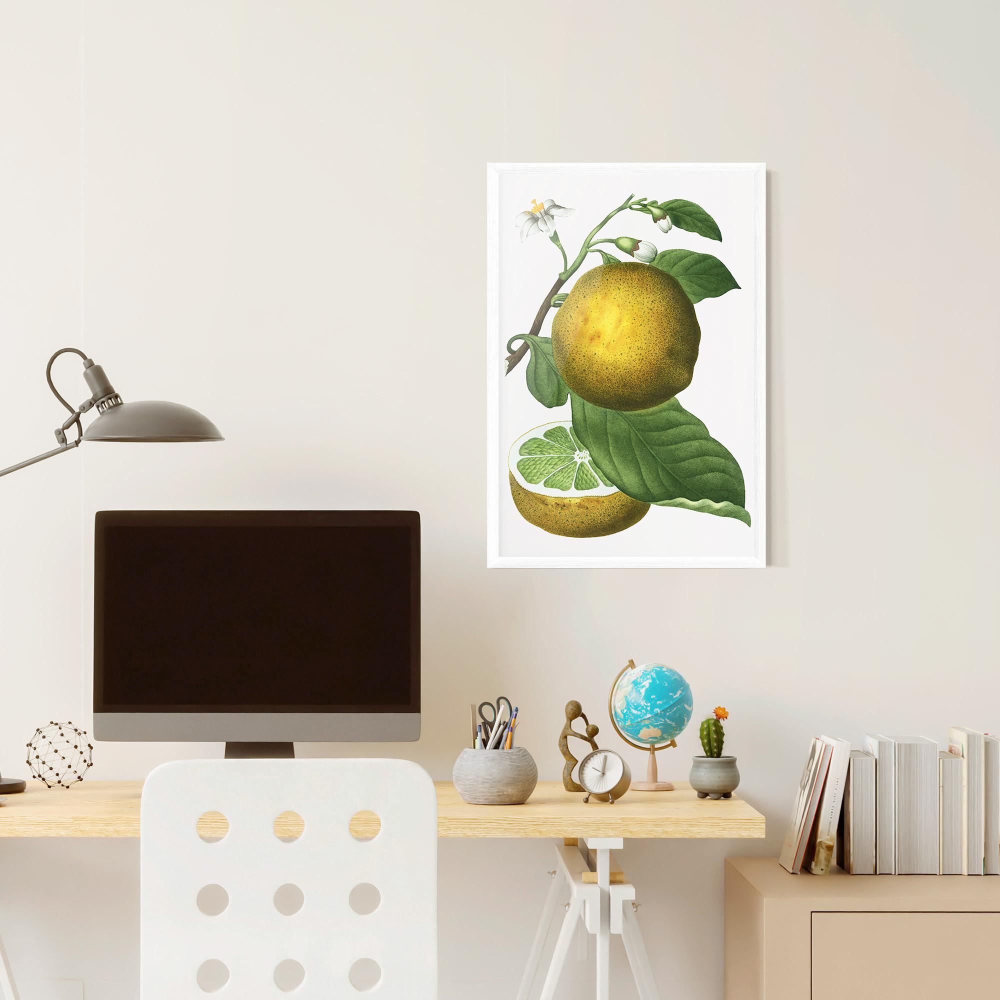 Gerahmte Poster Lime Flower mockup 6