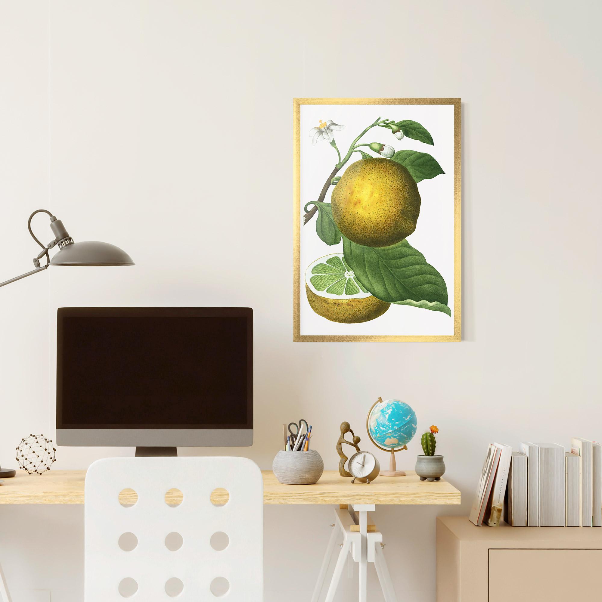 Gerahmte Poster Lime Flower mockup 6