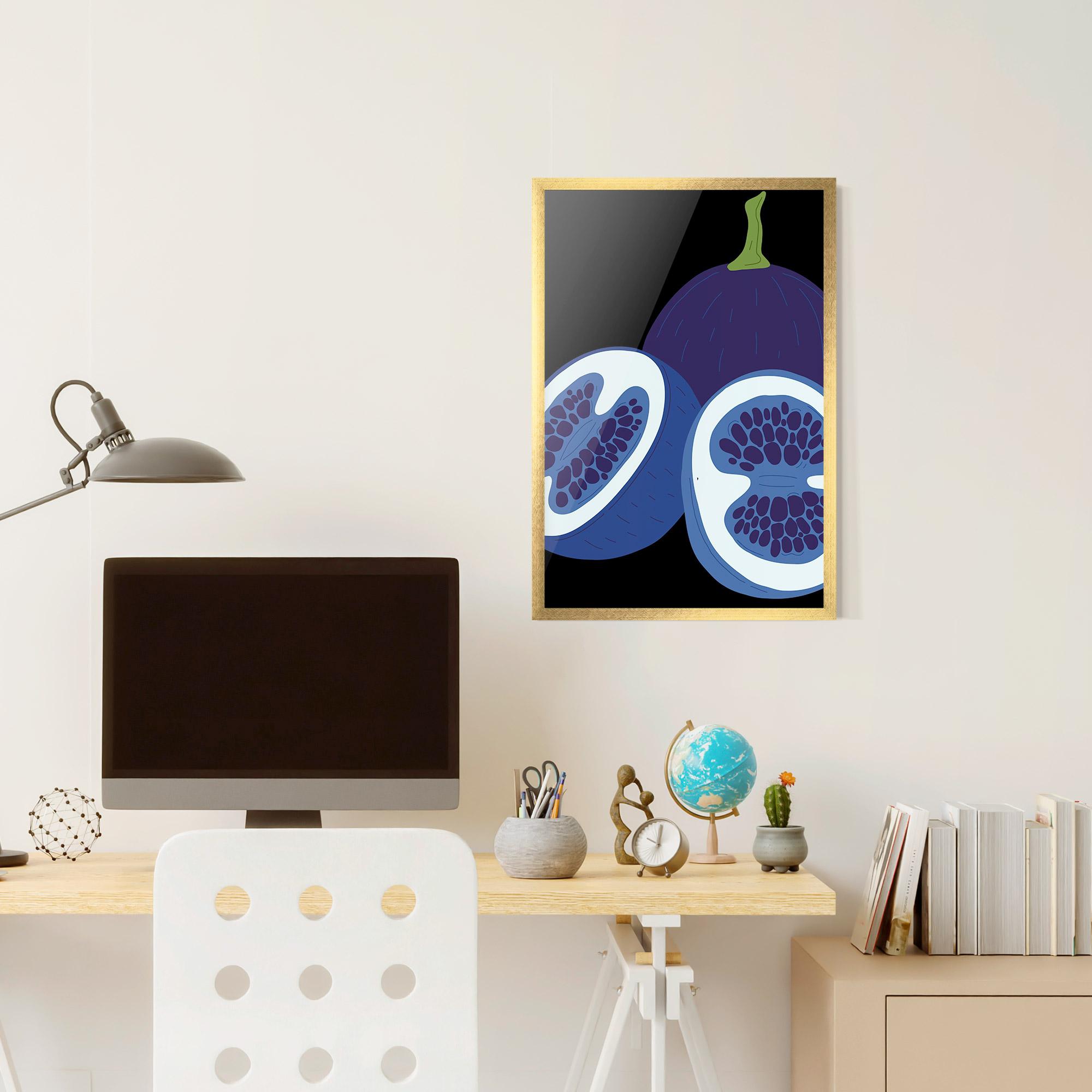 Gerahmte Poster Purple Fruit mockup 6
