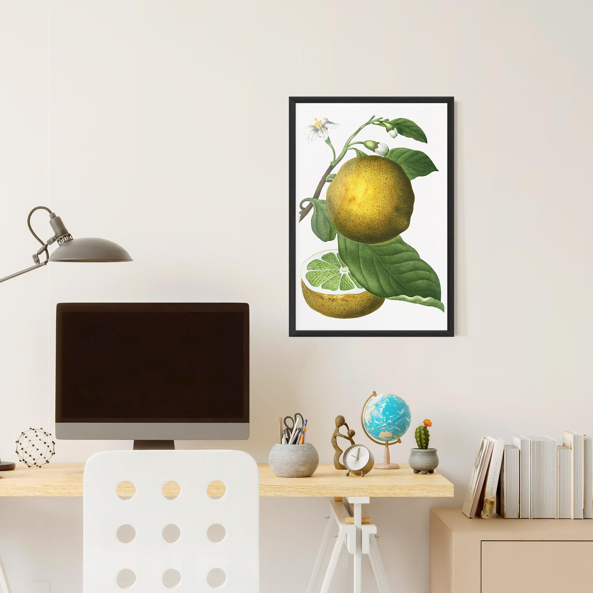 Gerahmte Poster Lime Flower mockup 6