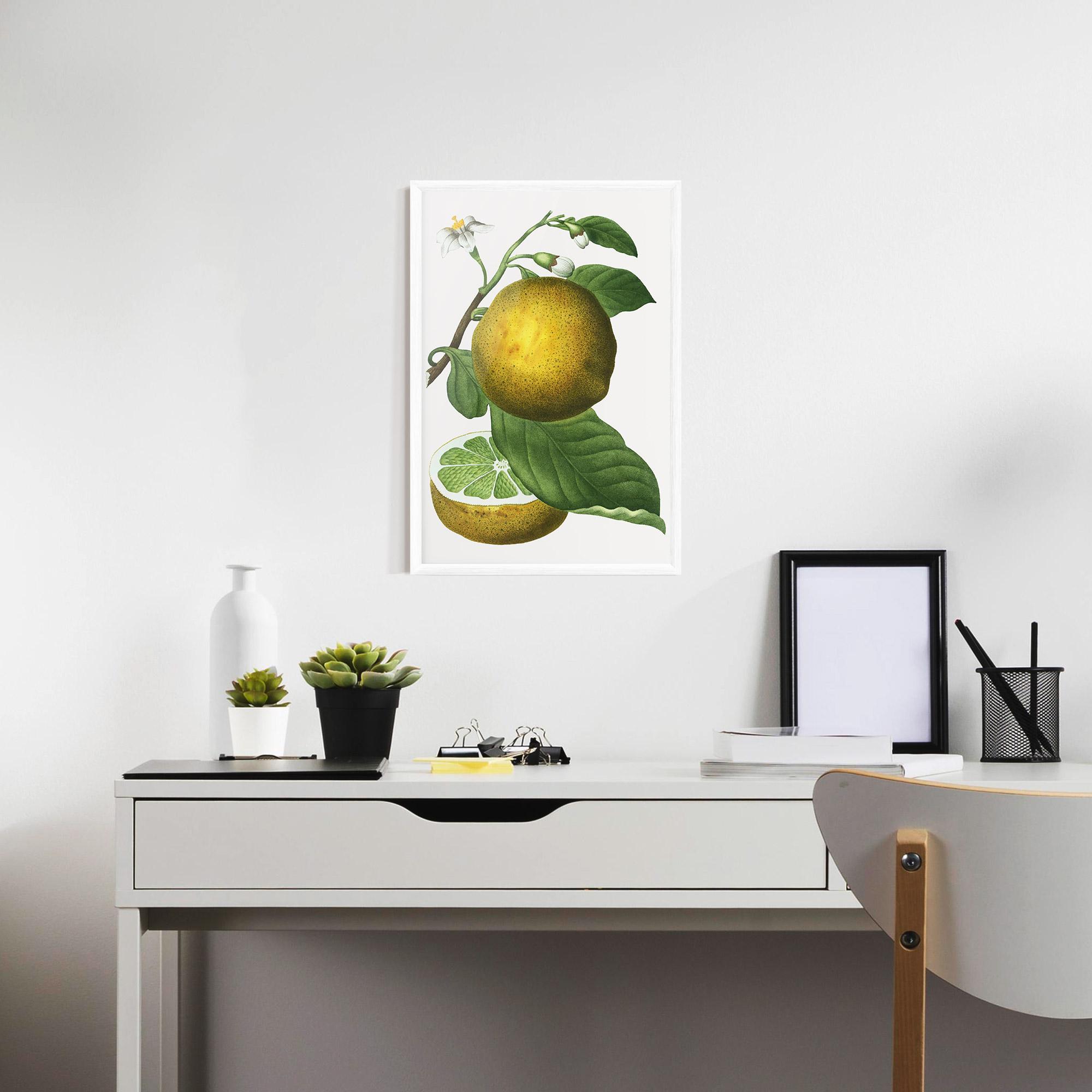 Gerahmte Poster Lime Flower mockup 7