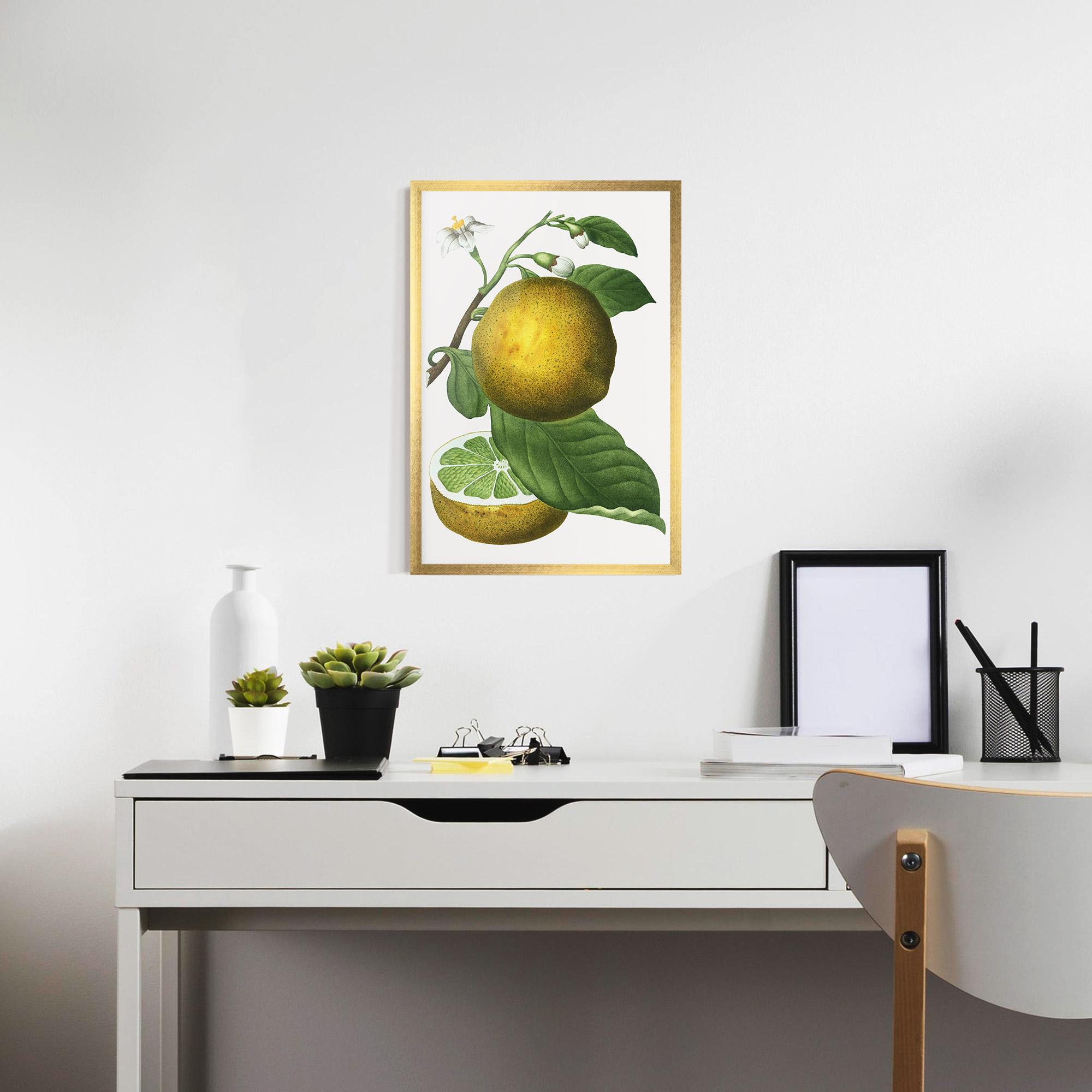 Gerahmte Poster Lime Flower mockup 7