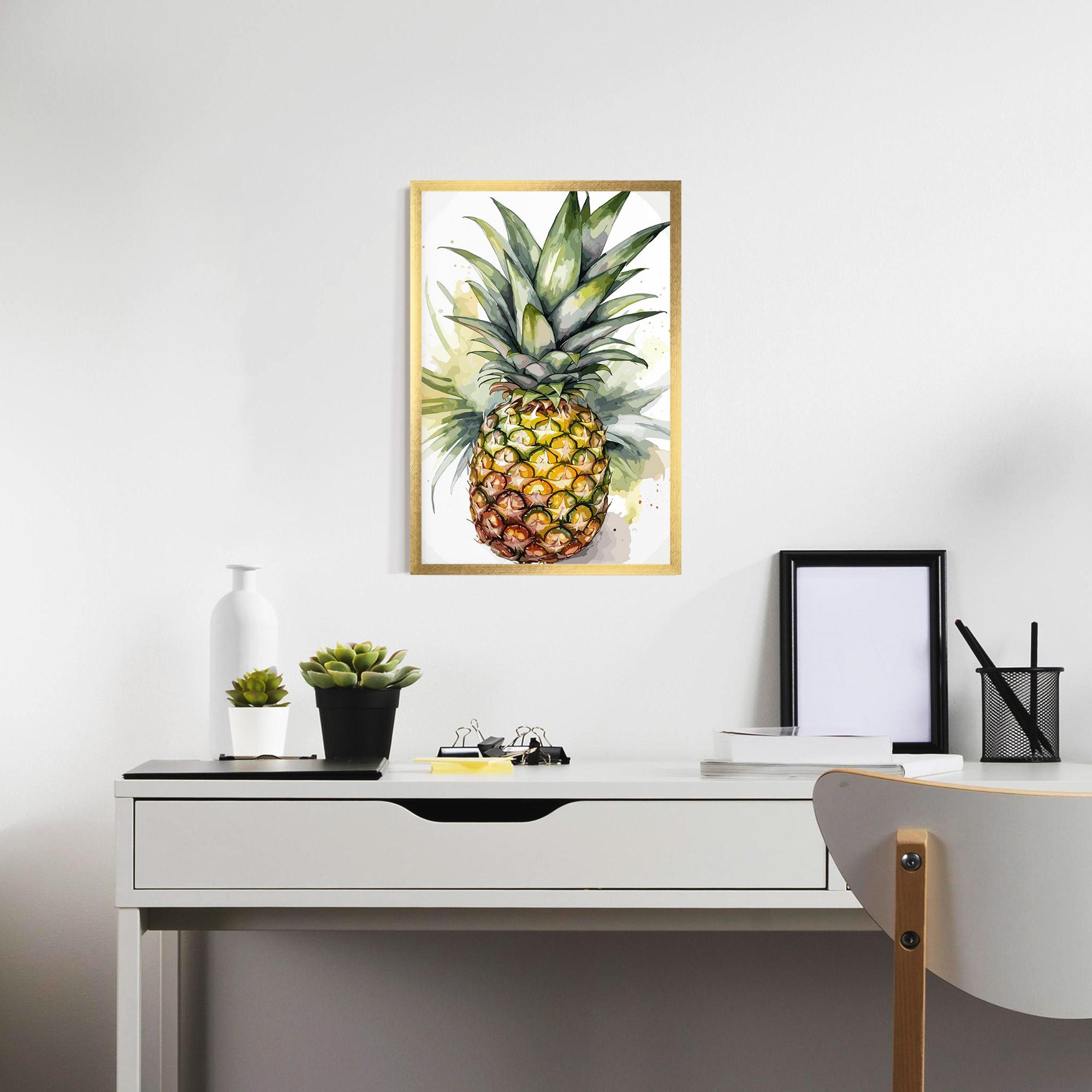 Gerahmte Poster Pineapple mockup 7