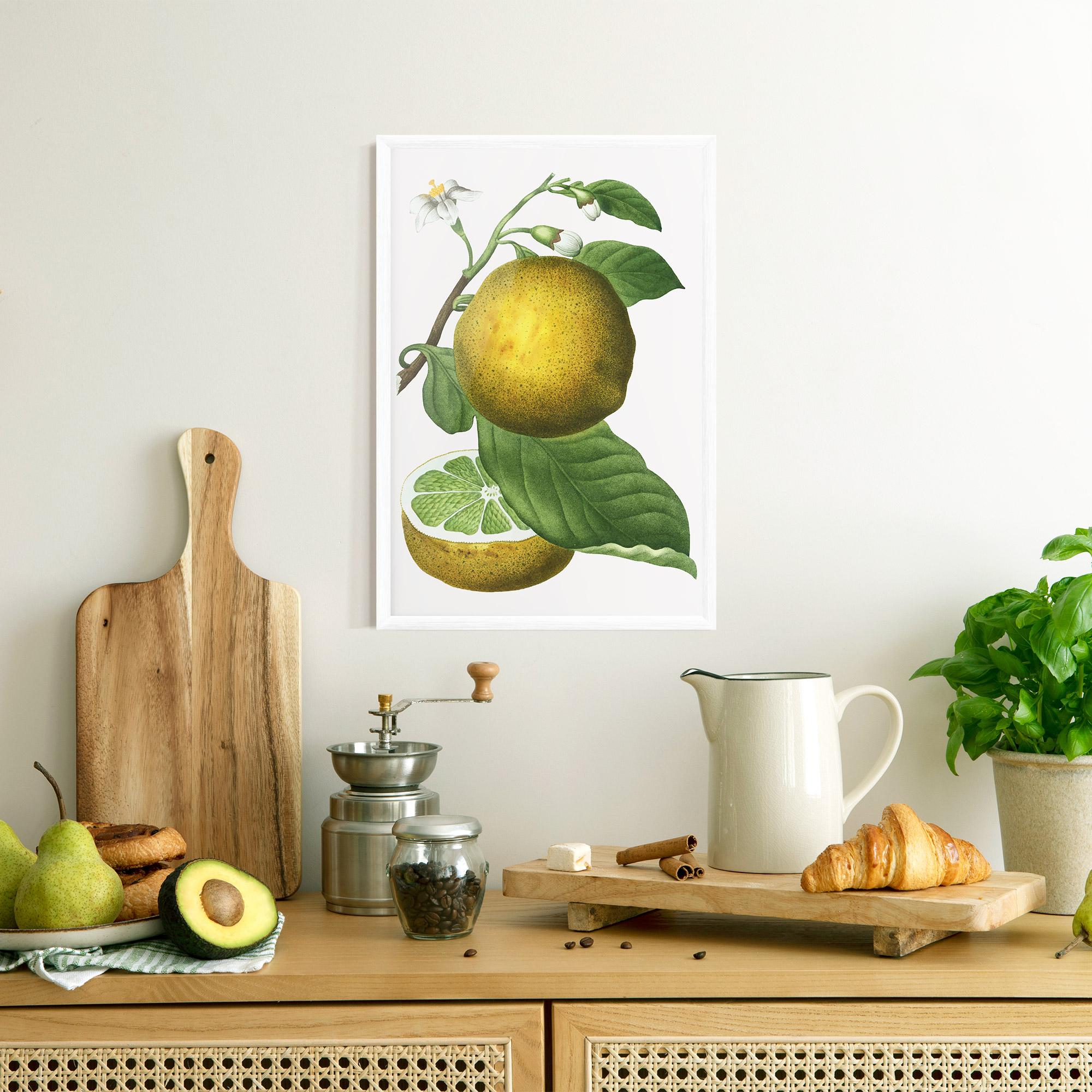 Gerahmte Poster Lime Flower mockup 8