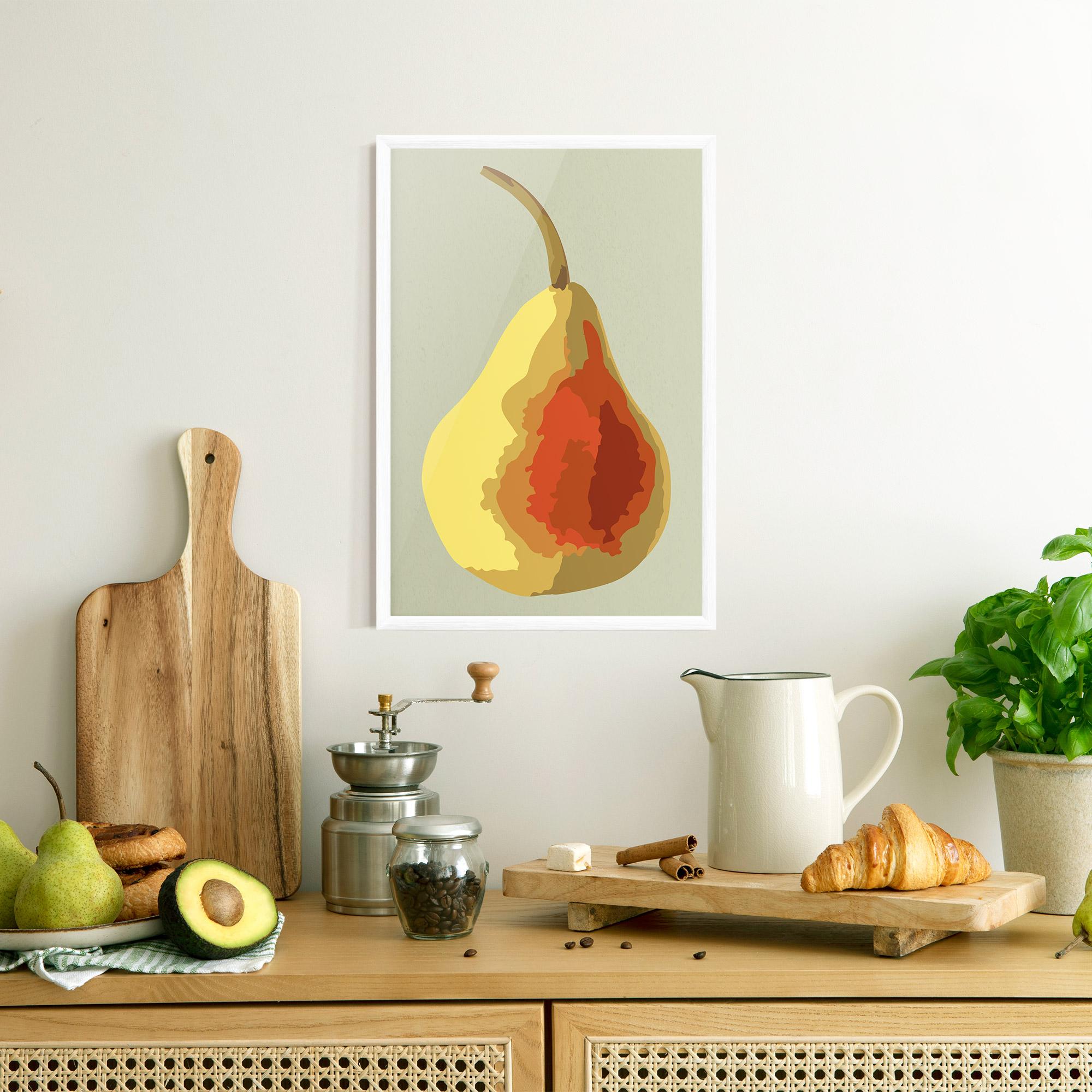 Gerahmte Poster Pear Art mockup 8