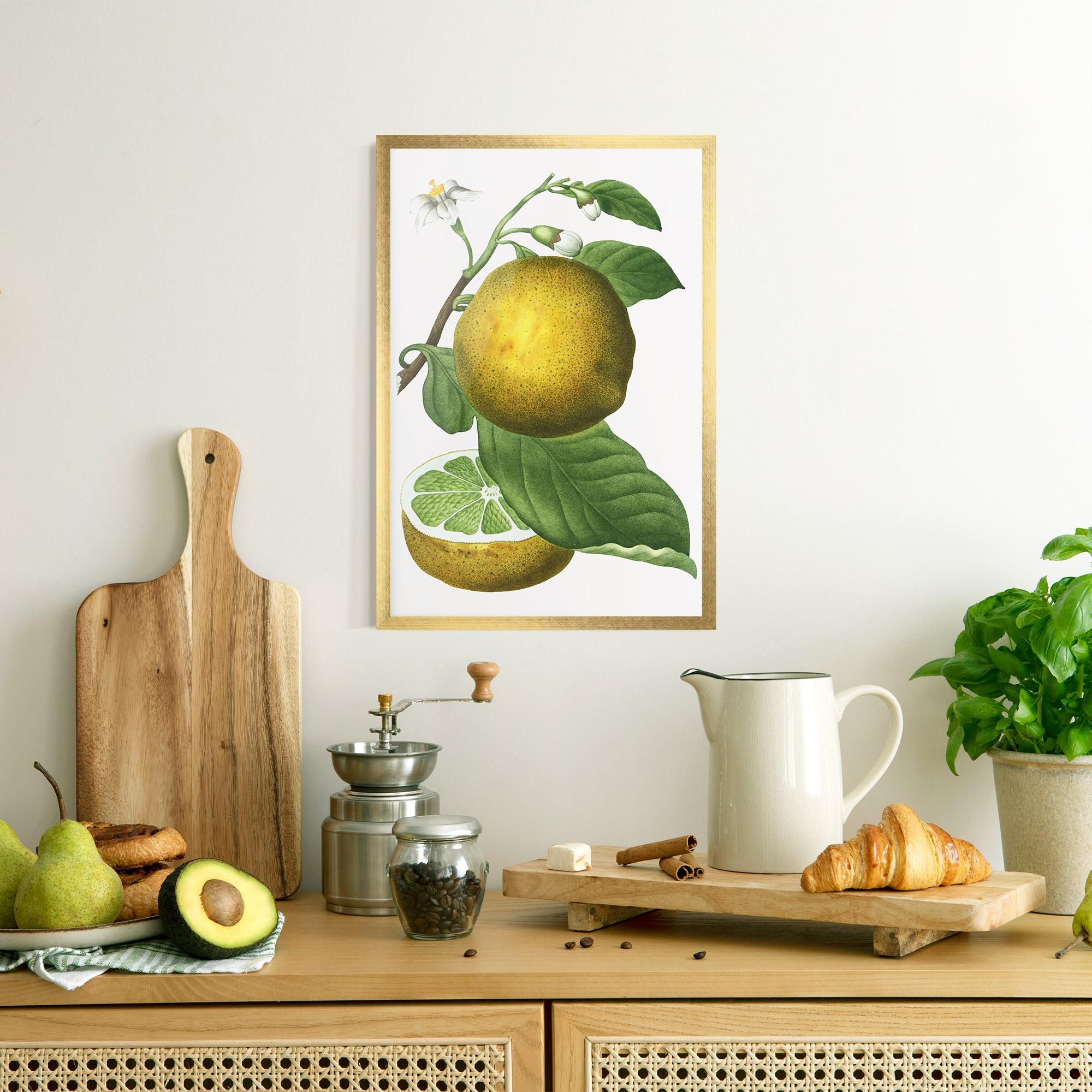 Gerahmte Poster Lime Flower mockup 8