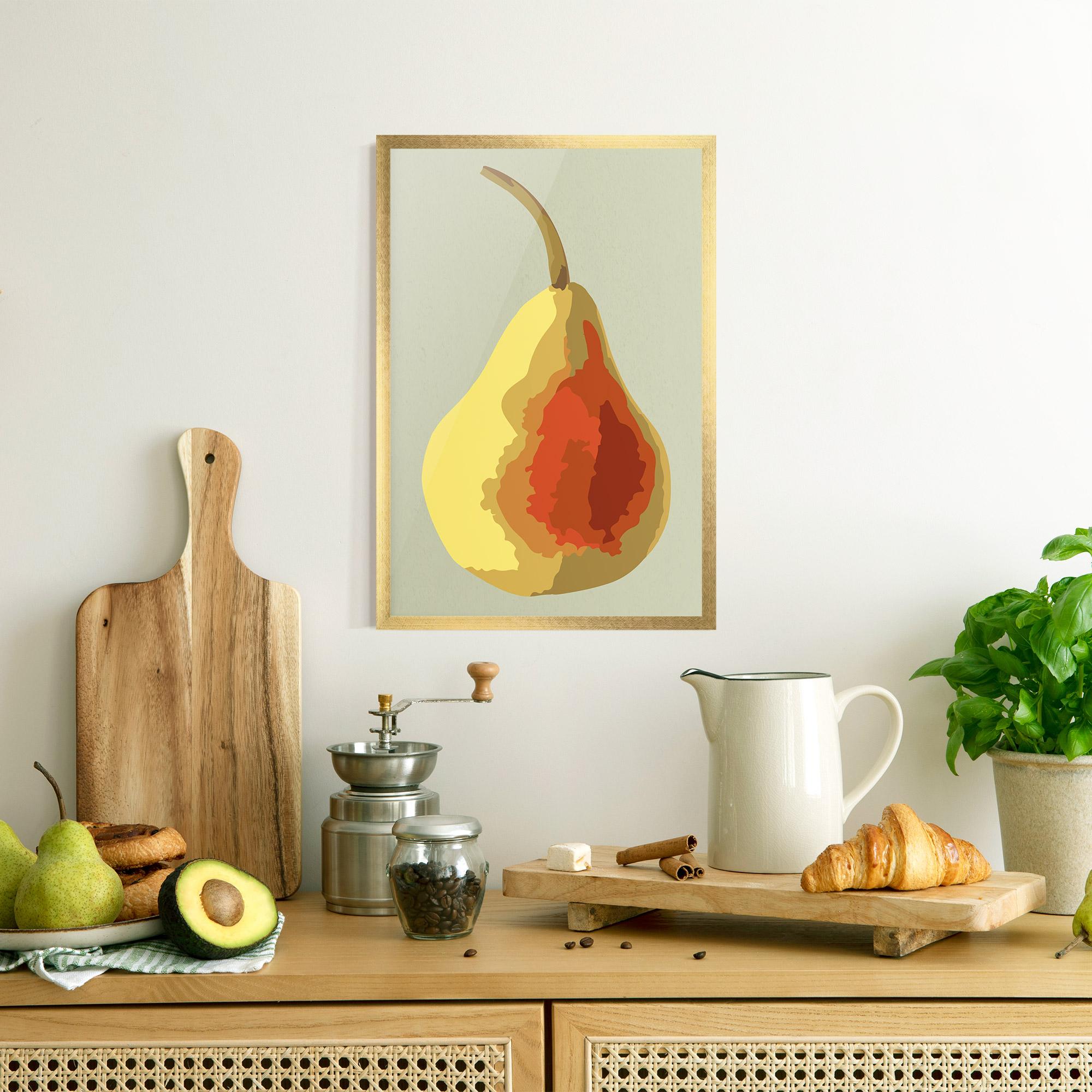 Gerahmte Poster Pear Art mockup 8