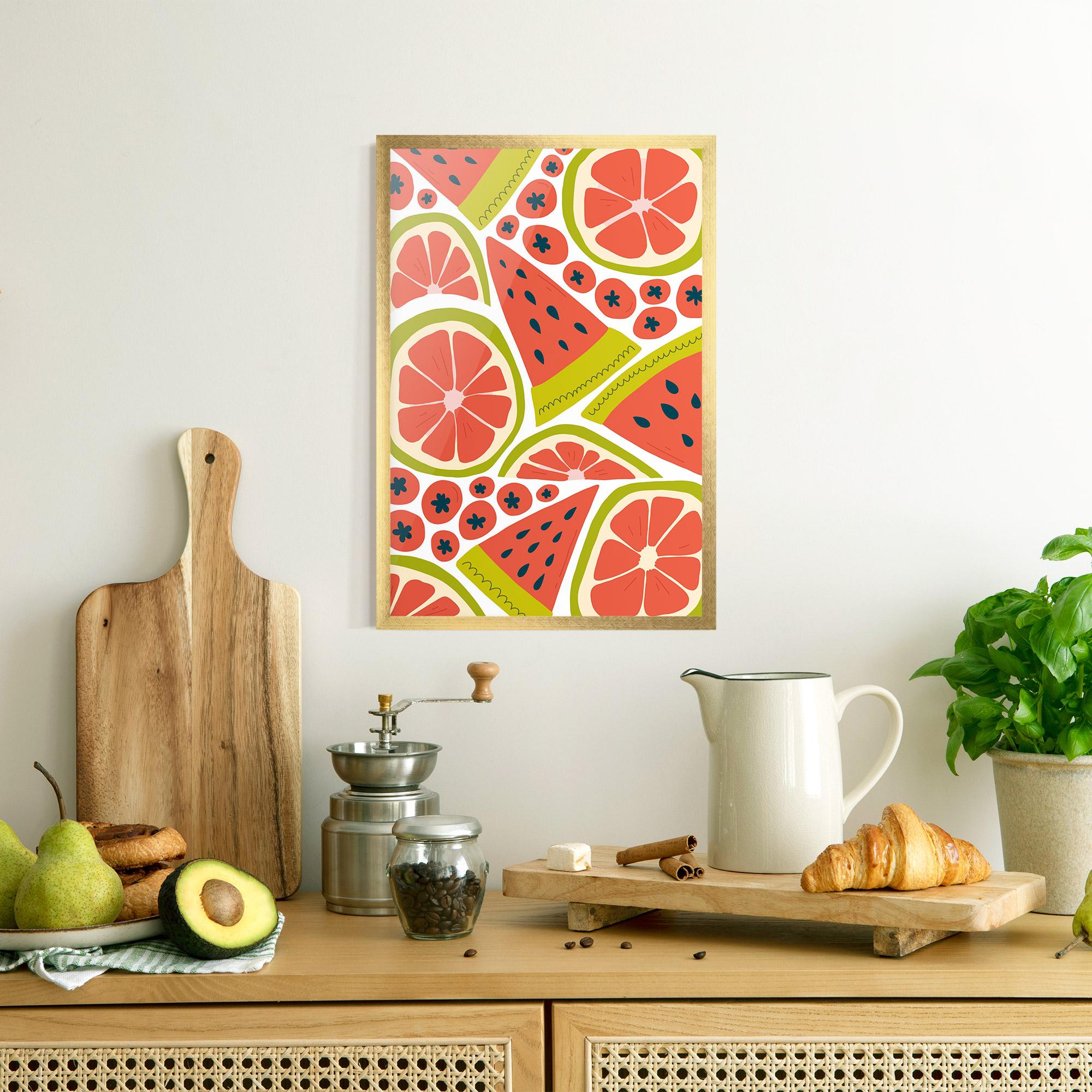 Gerahmte Poster Watermelon mockup 8