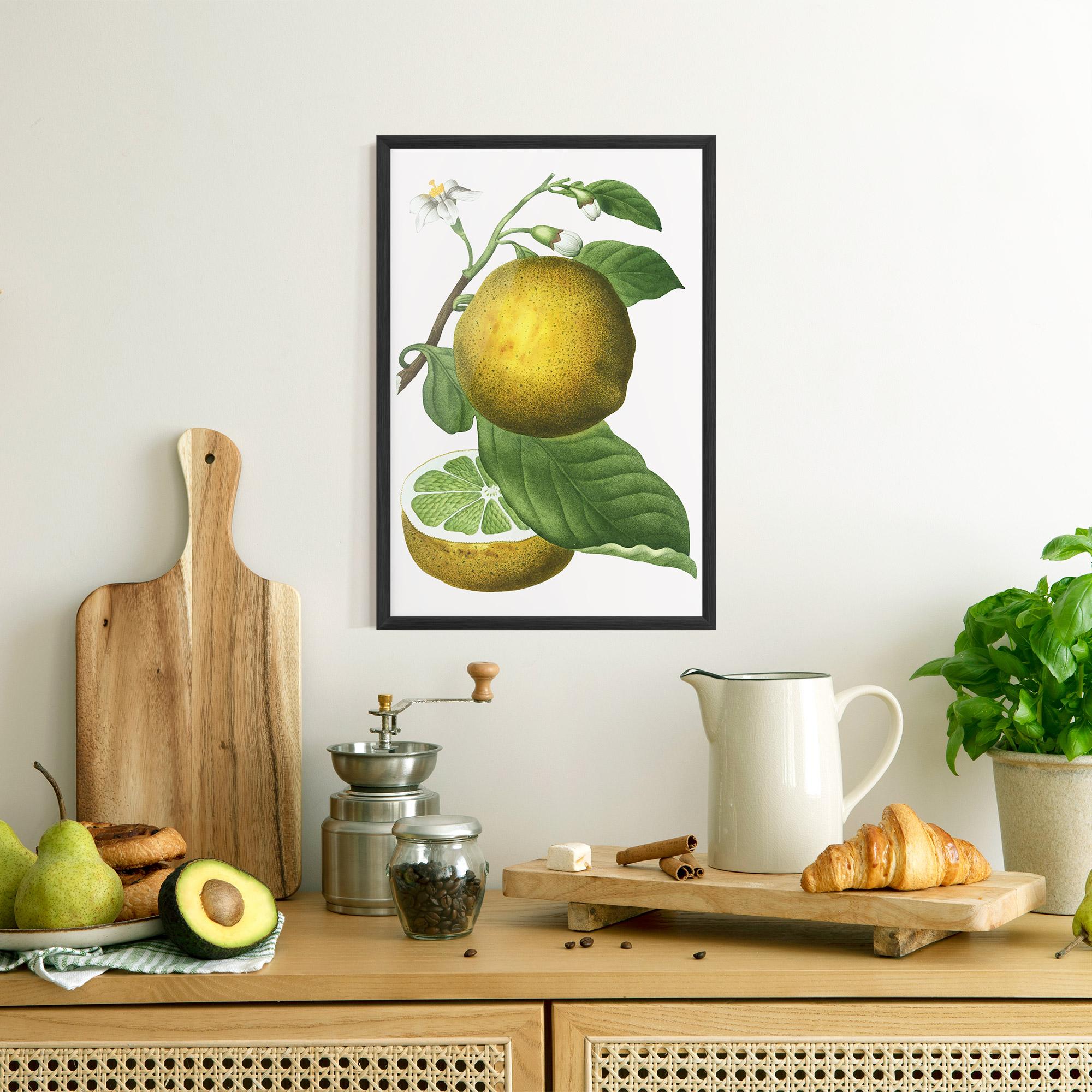 Gerahmte Poster Lime Flower mockup 8