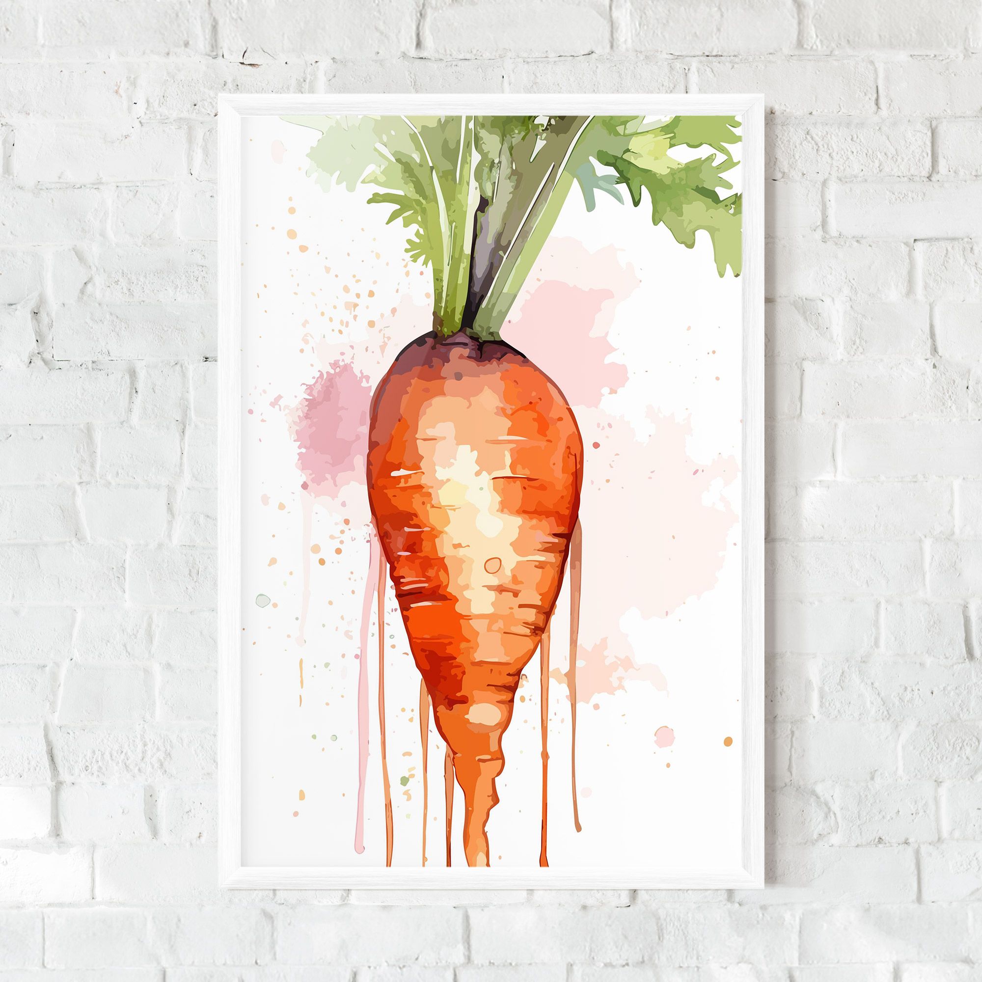 Watercolor Carrot mockup 0