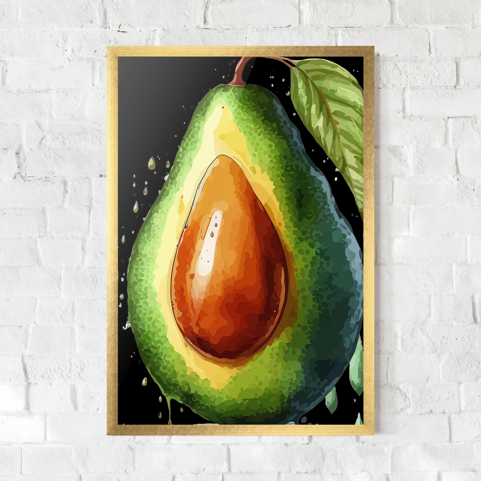 Gerahmte Poster Avocado Art mockup 0