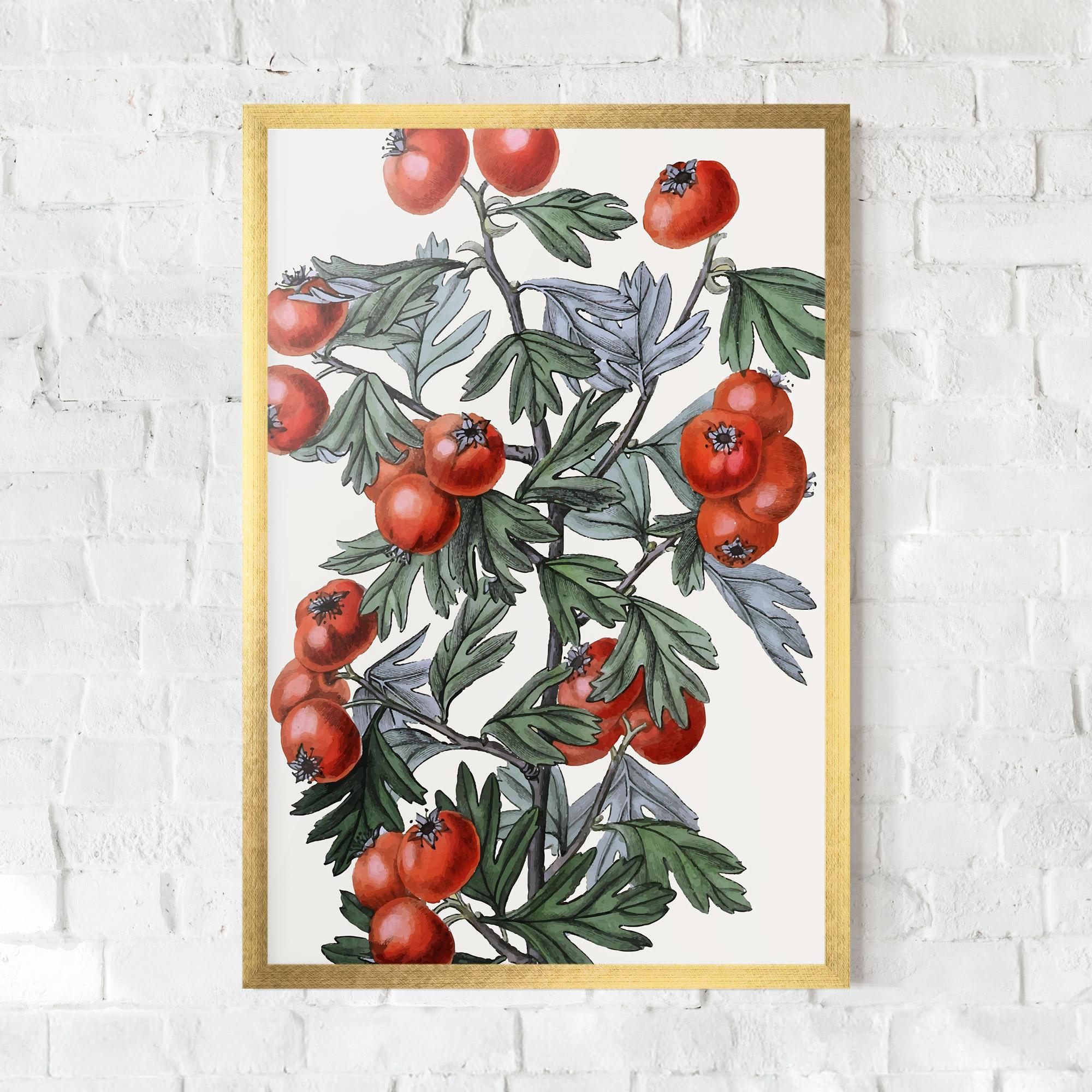 Gerahmte Poster Cherry Drawing mockup 0