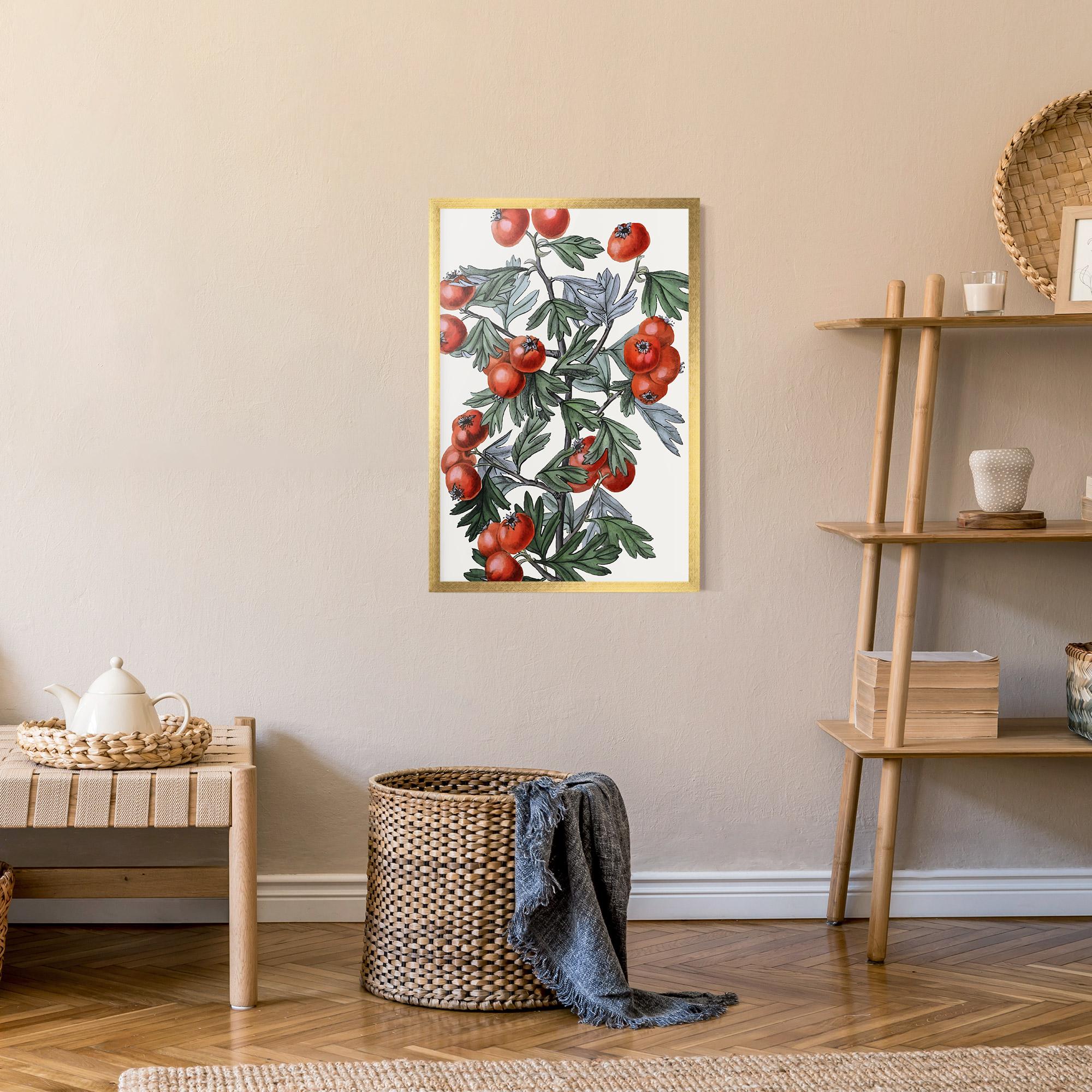 Gerahmte Poster Cherry Drawing mockup 9