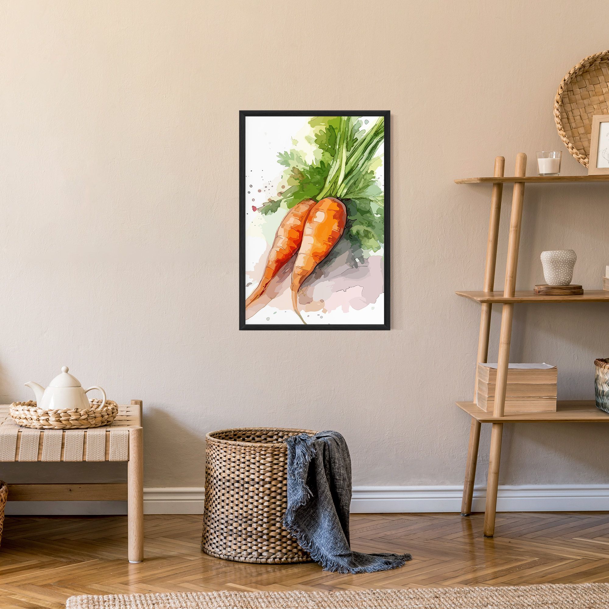 Carrot Watercolor mockup 9