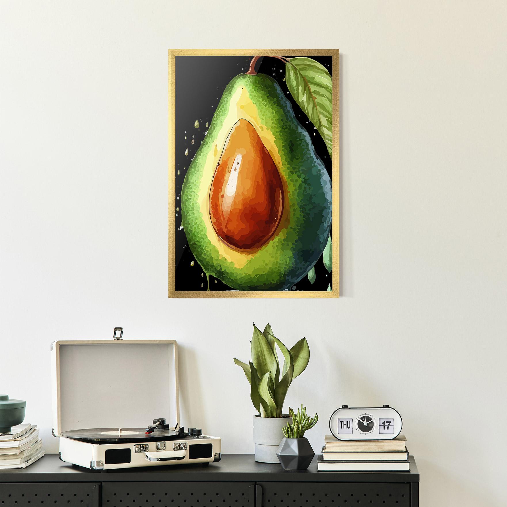 Gerahmte Poster Avocado Art mockup 2