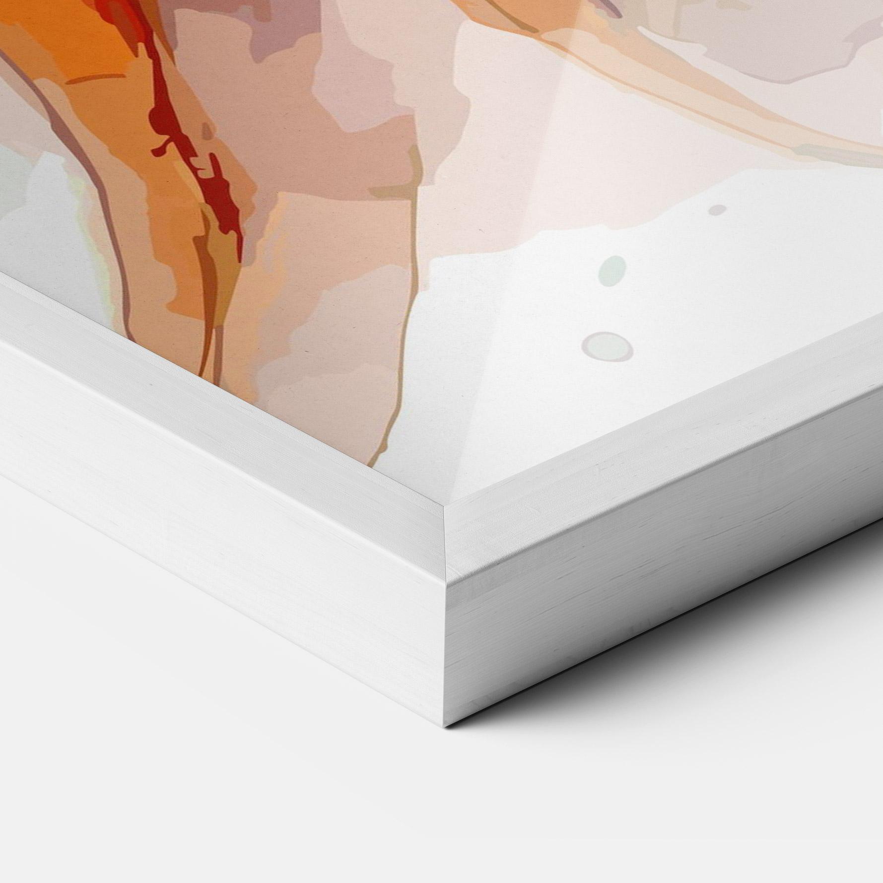 Gerahmte Poster Carrot Watercolor mockup 3